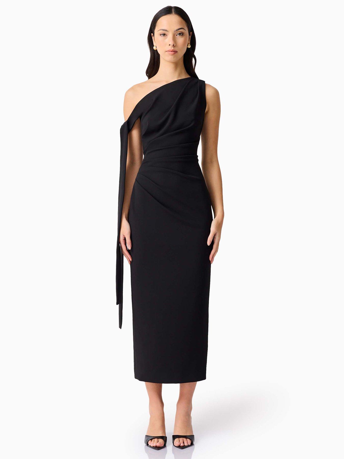 Image 4 of 7 of Curaae Anaelle Midaxi Dress - Black