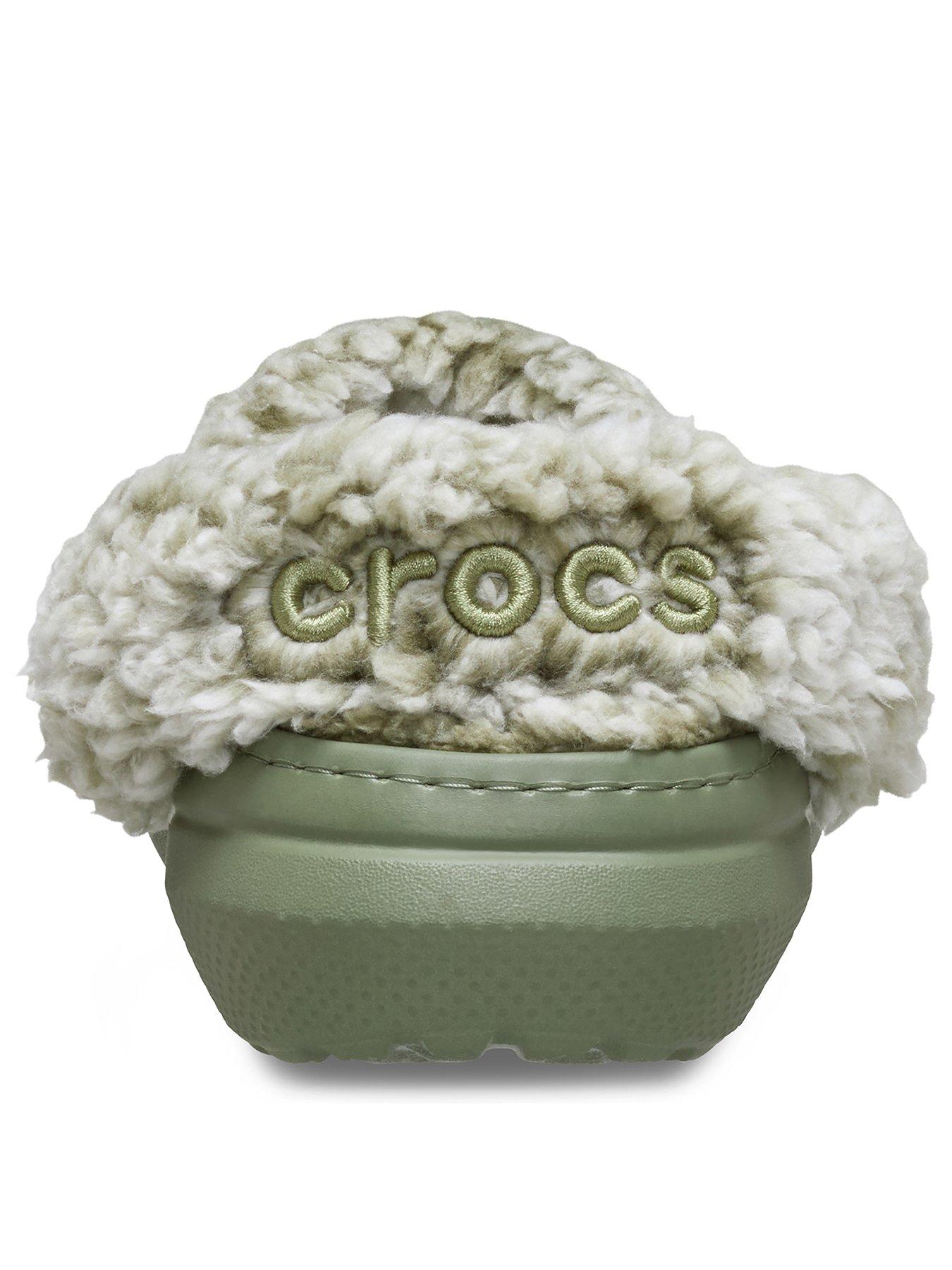 Image 3 of 6 of Crocs Classic Fleece Lined Clog Sandal - Green