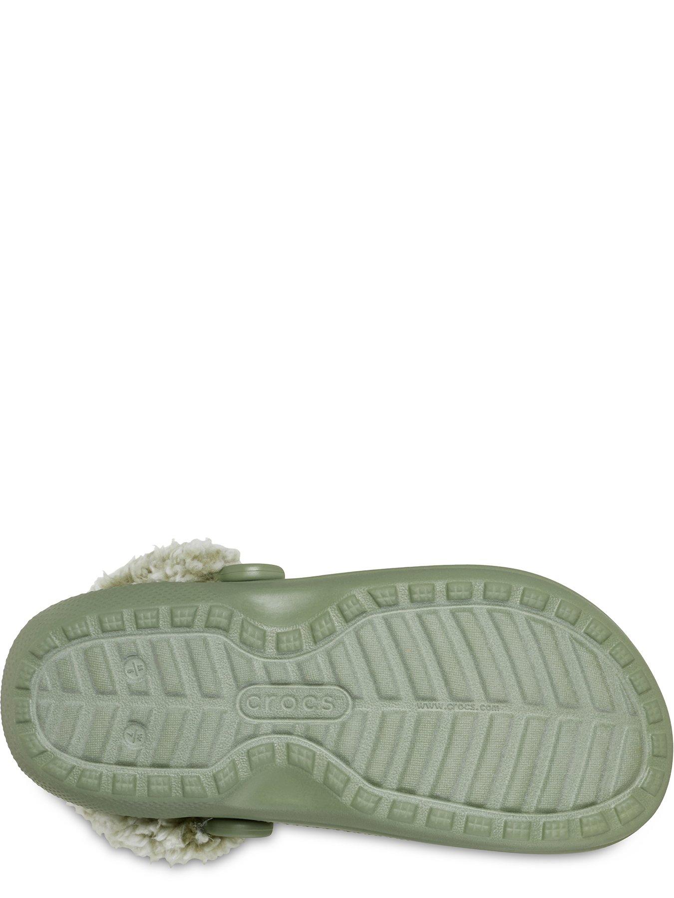 Image 5 of 6 of Crocs Classic Fleece Lined Clog Sandal - Green