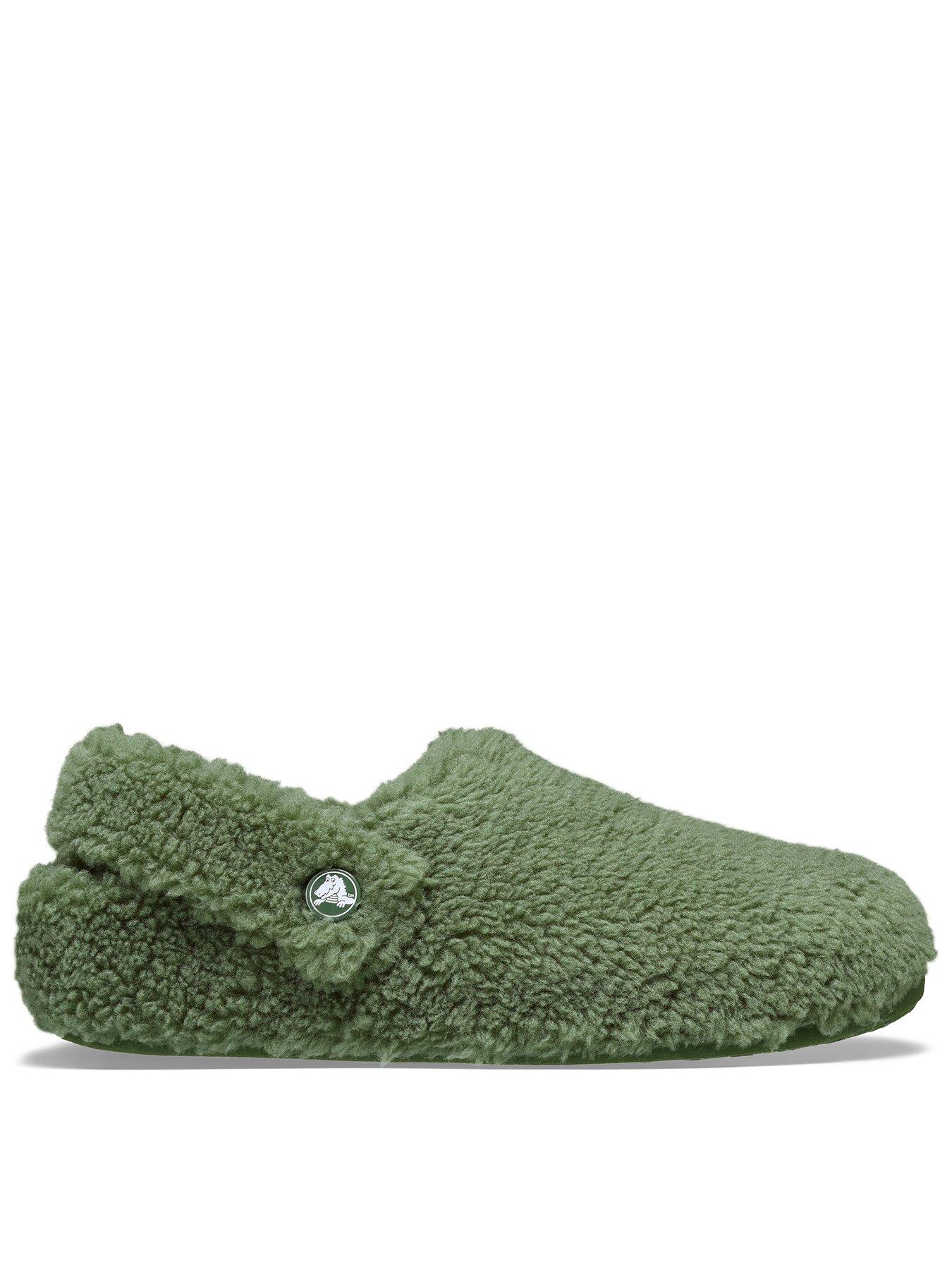 Crocs Mens Classic Cozzzy Slipper - Army Green