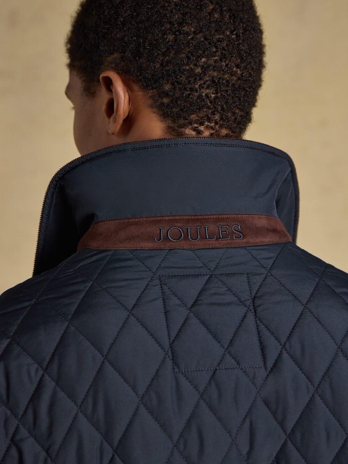 Image 5 of 7 of Joules Mens Lightweight Quilted Cord Collar Jacket - Navy