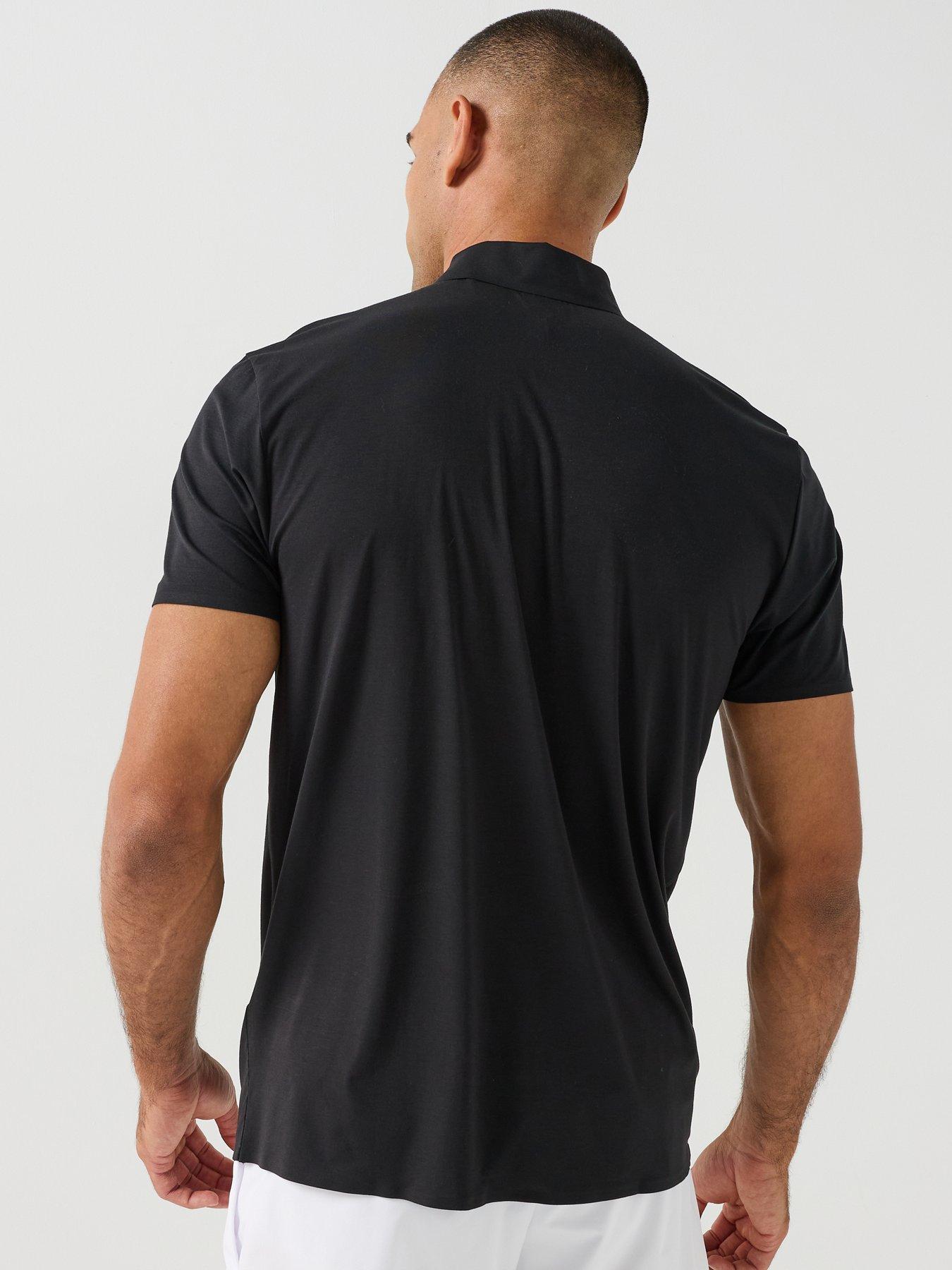 メンズウェア SWING GLUB / UNISEX SS POLO / black BOSS Mens Pl_goc Swing Snap Closure Tech Polo Shirt - Black | Very