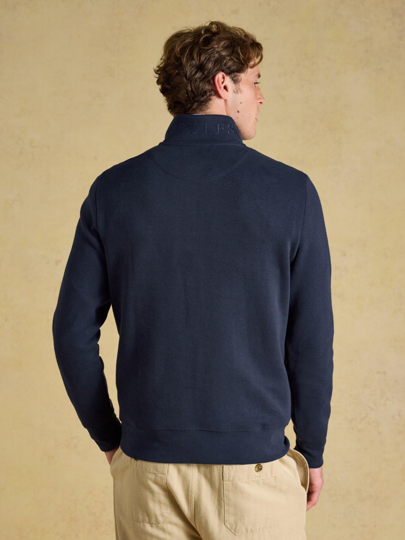 Image 2 of 7 of Joules Alistair 1/4 Zip Sweatshirt- Navy