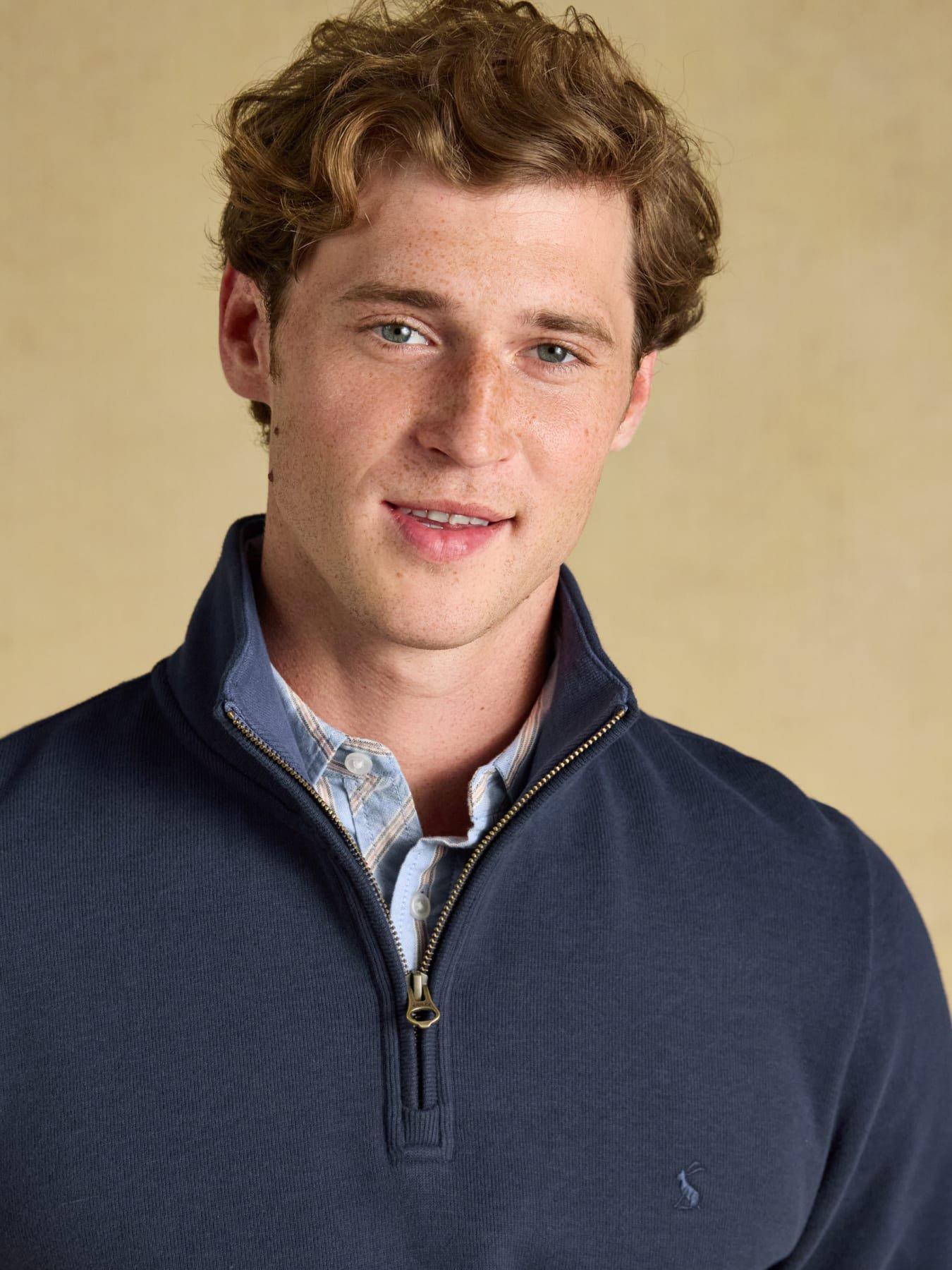 Image 6 of 7 of Joules Alistair 1/4 Zip Sweatshirt- Navy