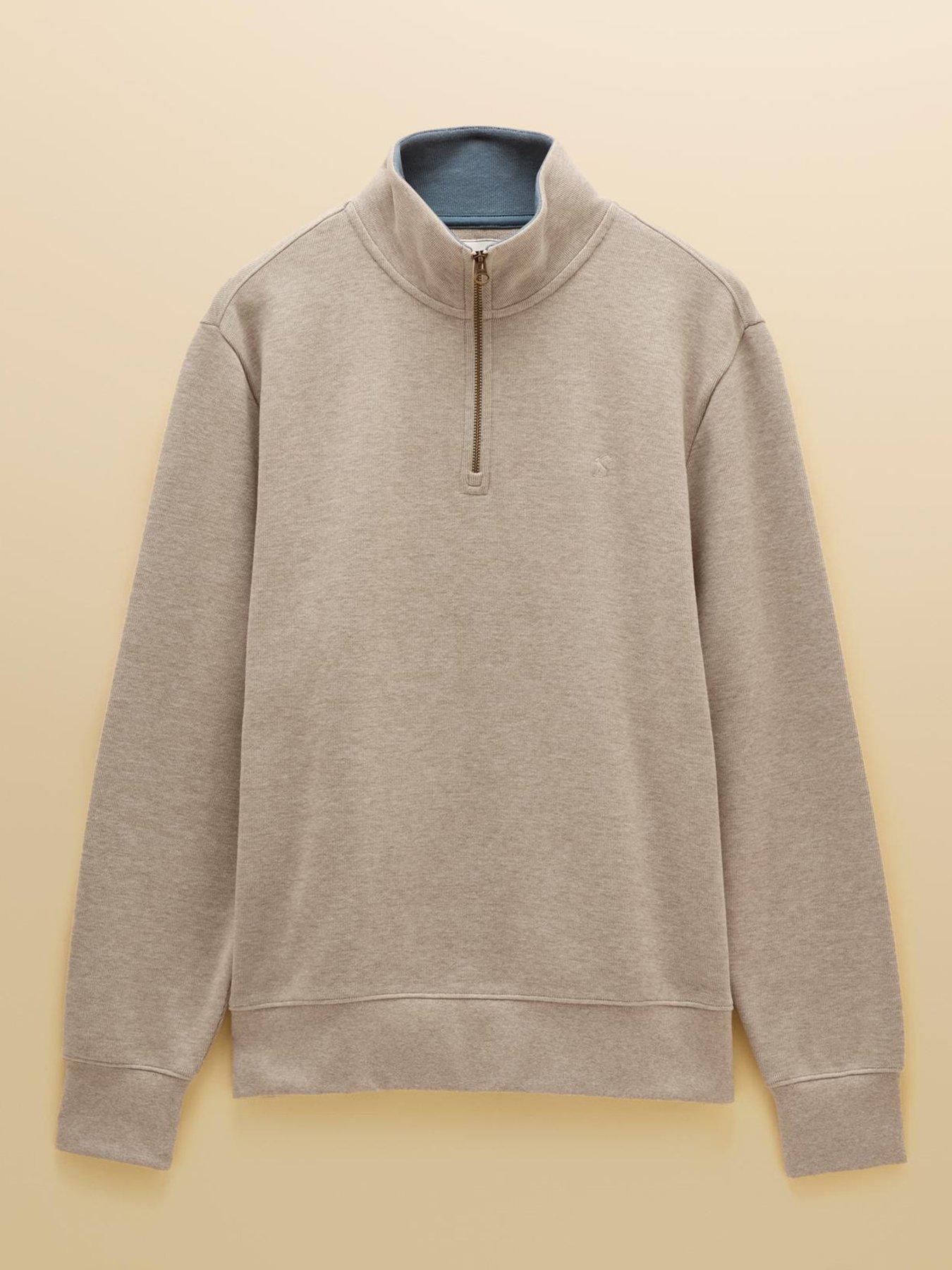 Image 7 of 7 of Joules Alistair 1/4 Zip Sweatshirt- Off White