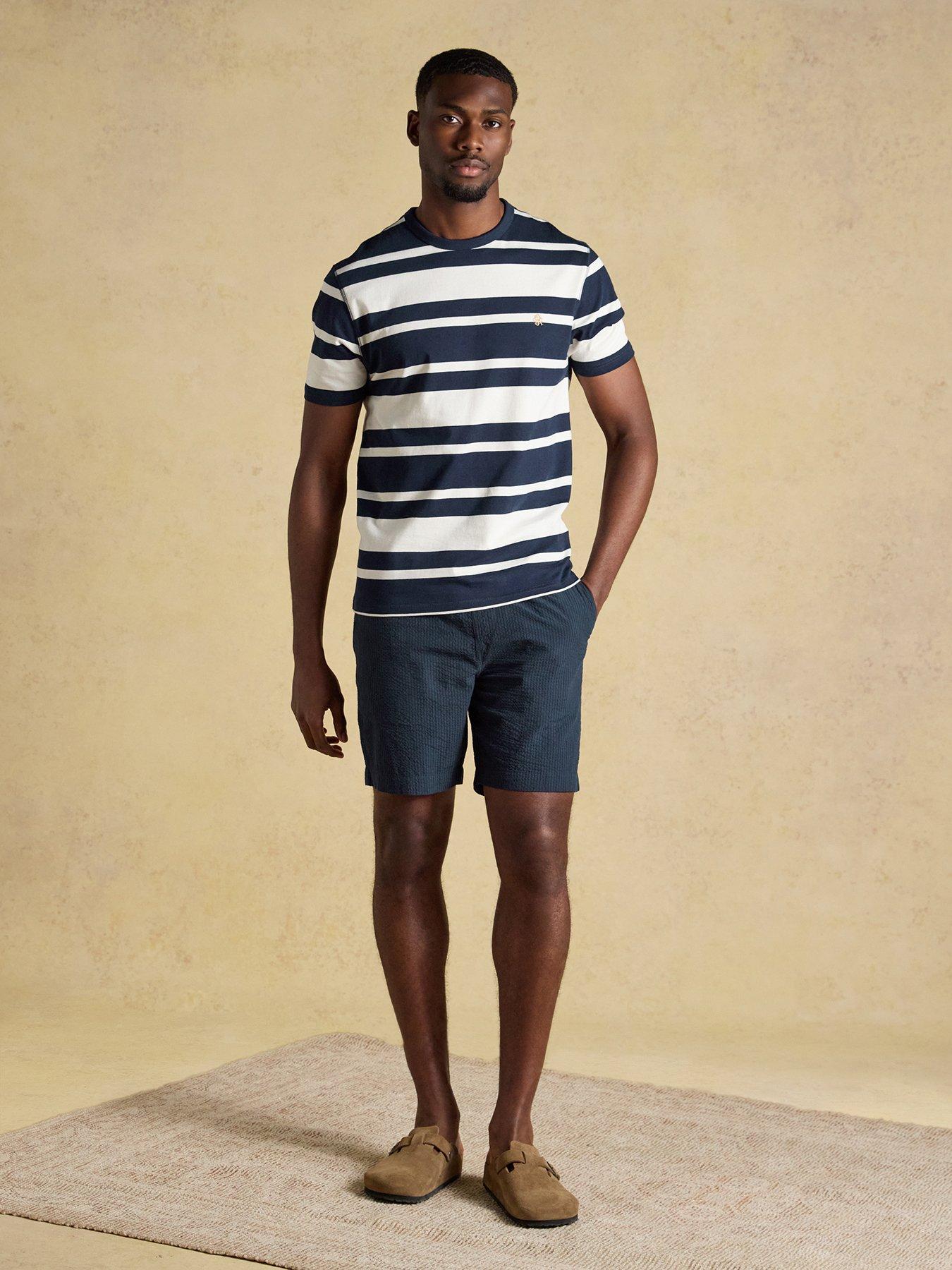 Image 3 of 7 of Joules Mens Rugby Club Stripe Regular Fit T-Shirt - Navy