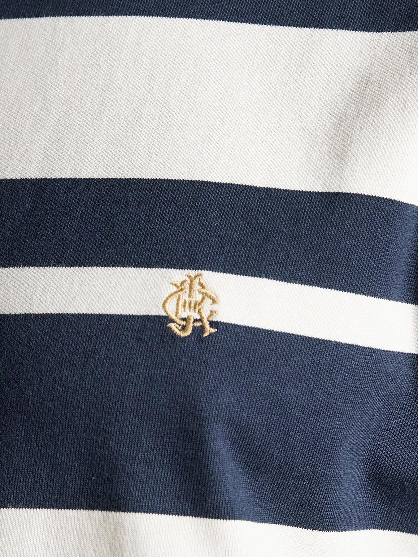 Image 5 of 7 of Joules Mens Rugby Club Stripe Regular Fit T-Shirt - Navy