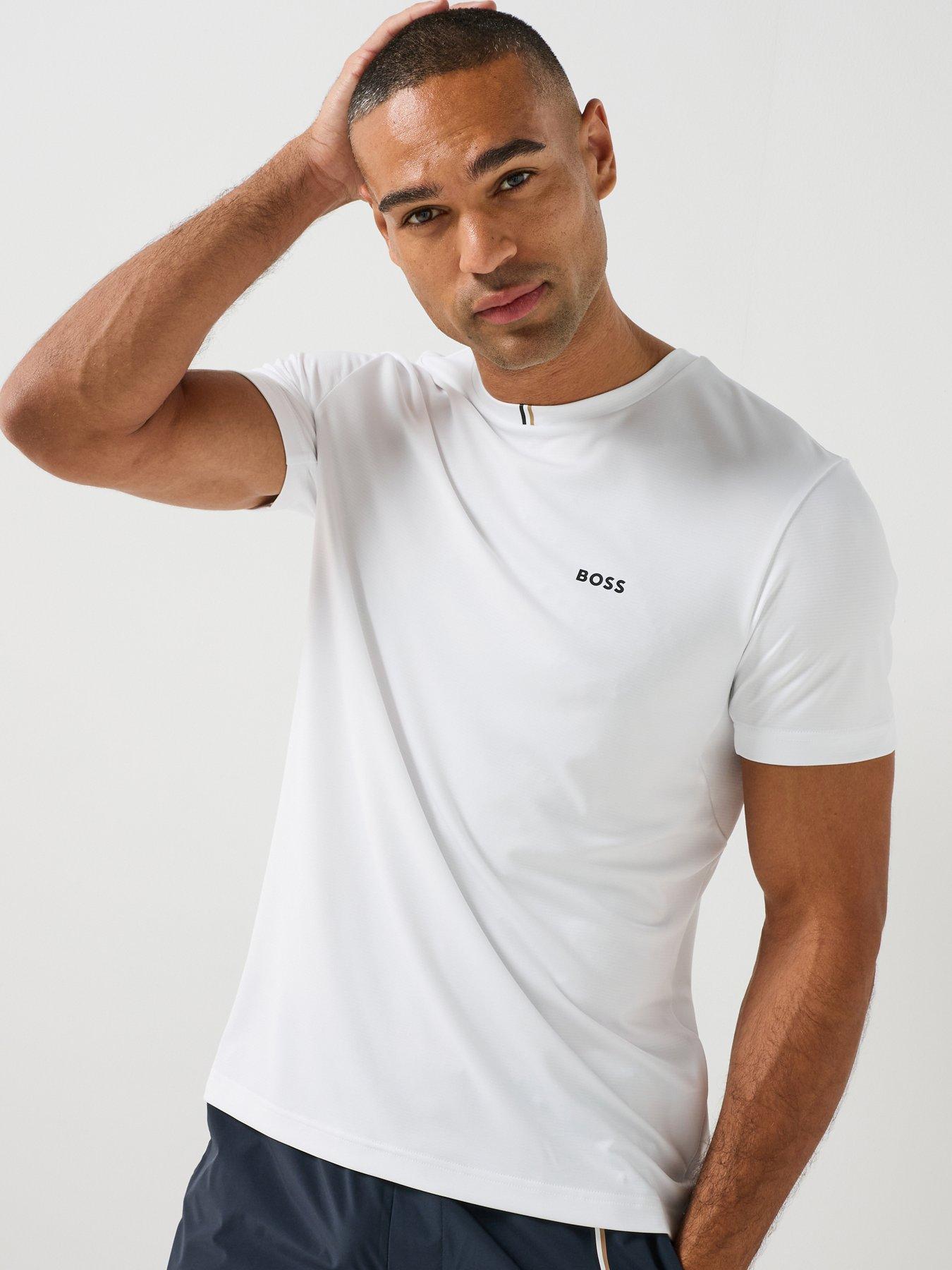 BOSS Mens Ts_toc Game Nova Poly T-shirt - White