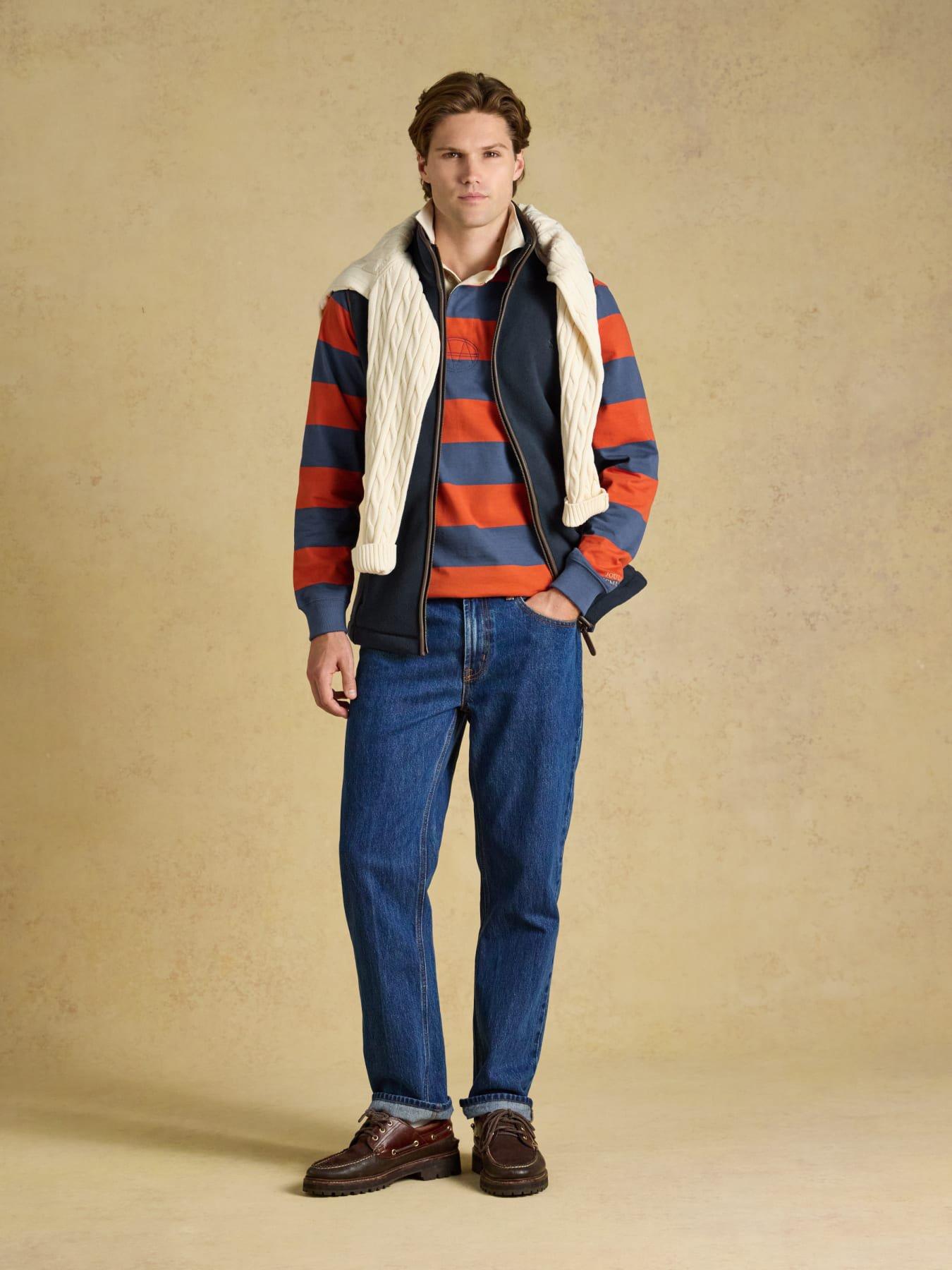 Image 3 of 7 of Joules Heritage Fleece Gilet- Navy