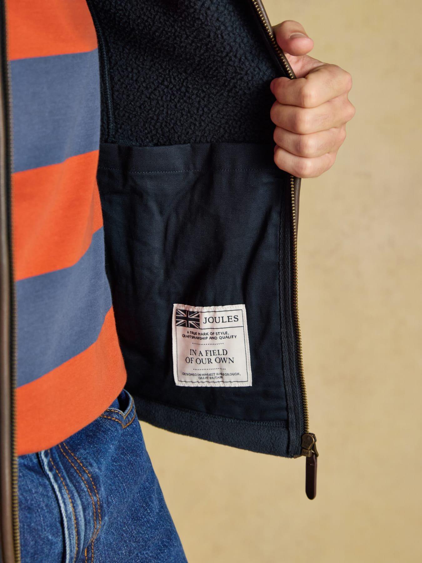 Image 4 of 7 of Joules Heritage Fleece Gilet- Navy
