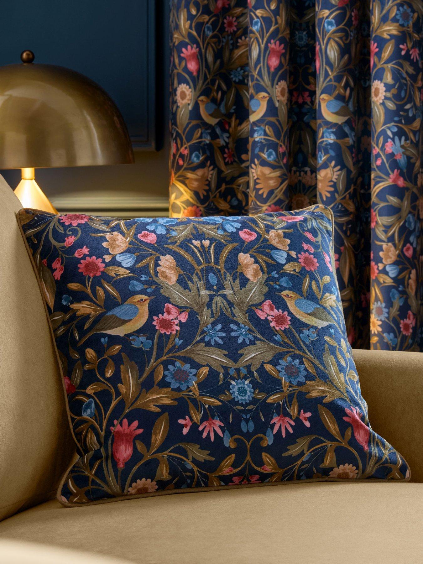 Catherine Lansfield Hedgerow Hopper Cushion Navy Medium - La Redoute - Image 4