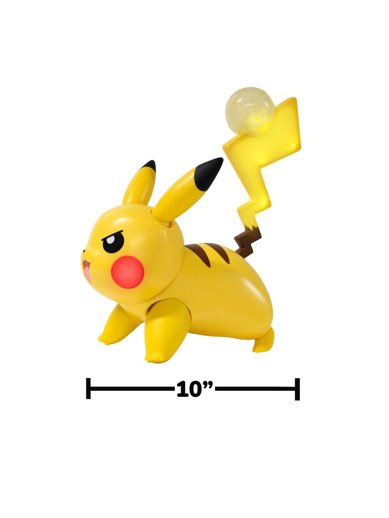 Image 6 of 8 of Pokemon Light-Up Battle Action Pikachu Interactive Deluxe Figure