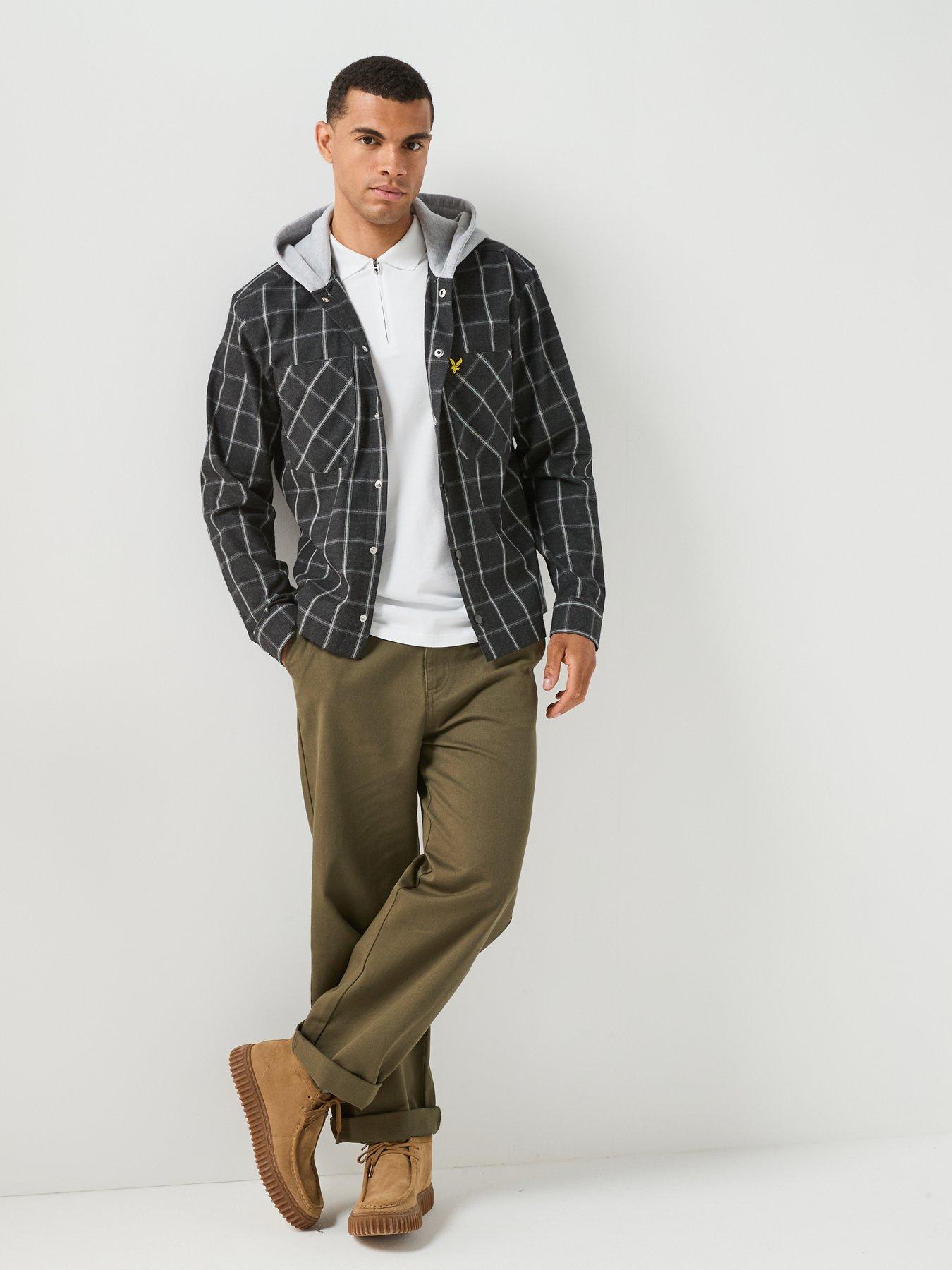 Image 6 of 6 of Lyle & Scott Lyle &amp; Scott Quarter Zip Polo Shirt - White