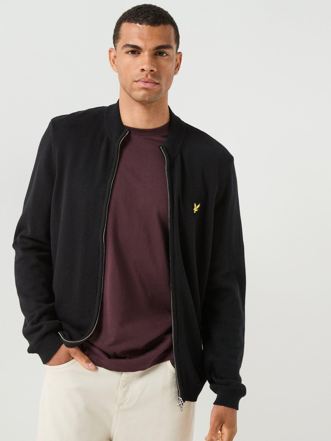Lyle and Scott Cotton Merino Zip Cardigan in Men's Size Medium - Image 2