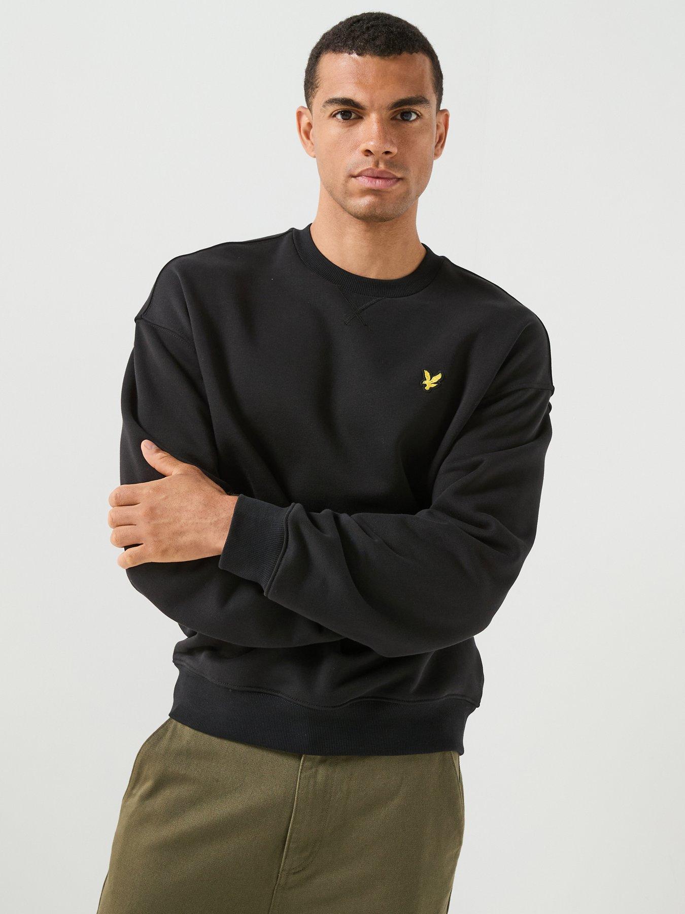 Lyle & Scott Heavyweight Relaxed Crewneck Sweatshirt - Jet Black