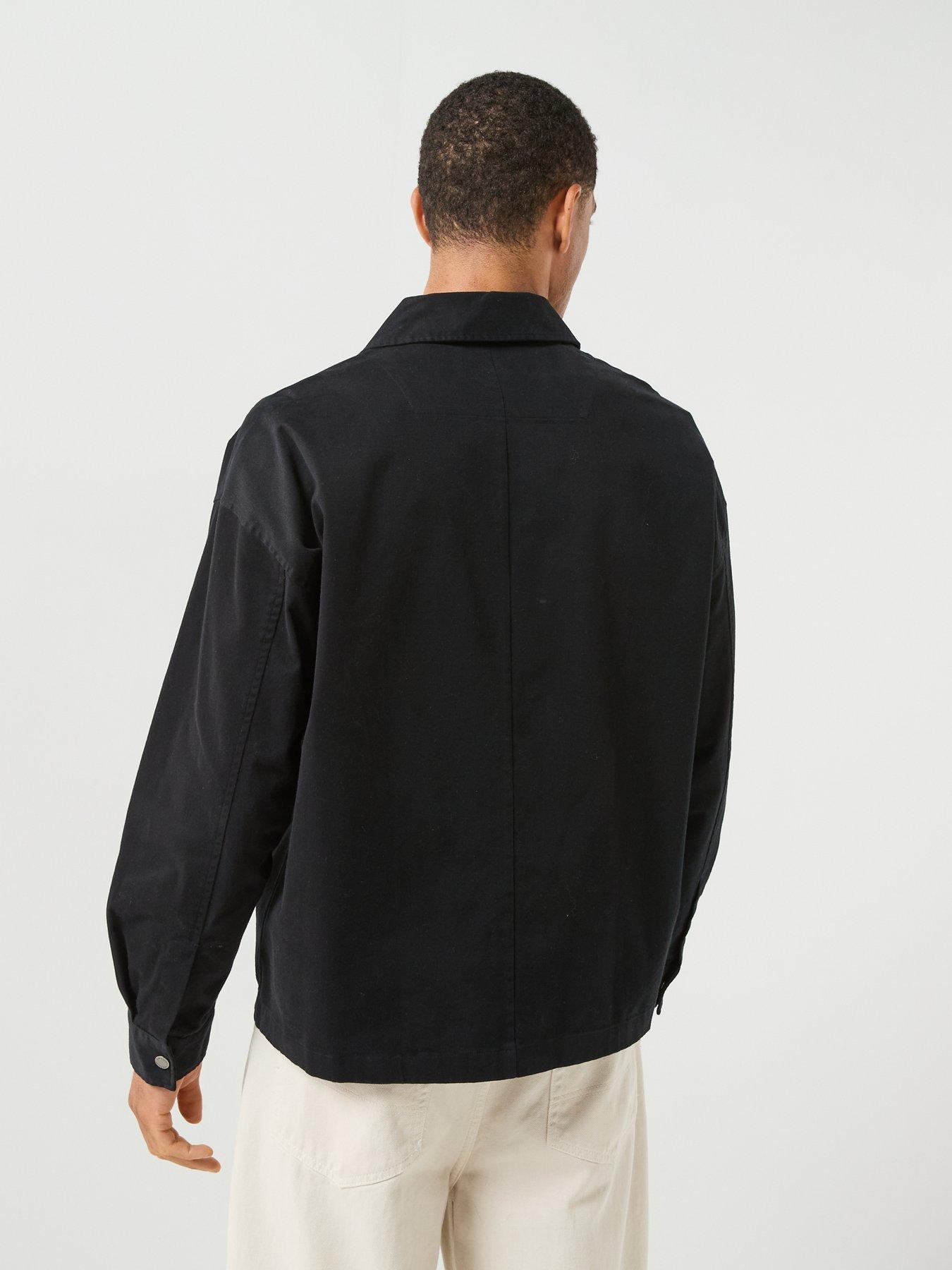 Image 2 of 6 of Lyle & Scott Lyle &amp; Scott Washed Overshirt - Black