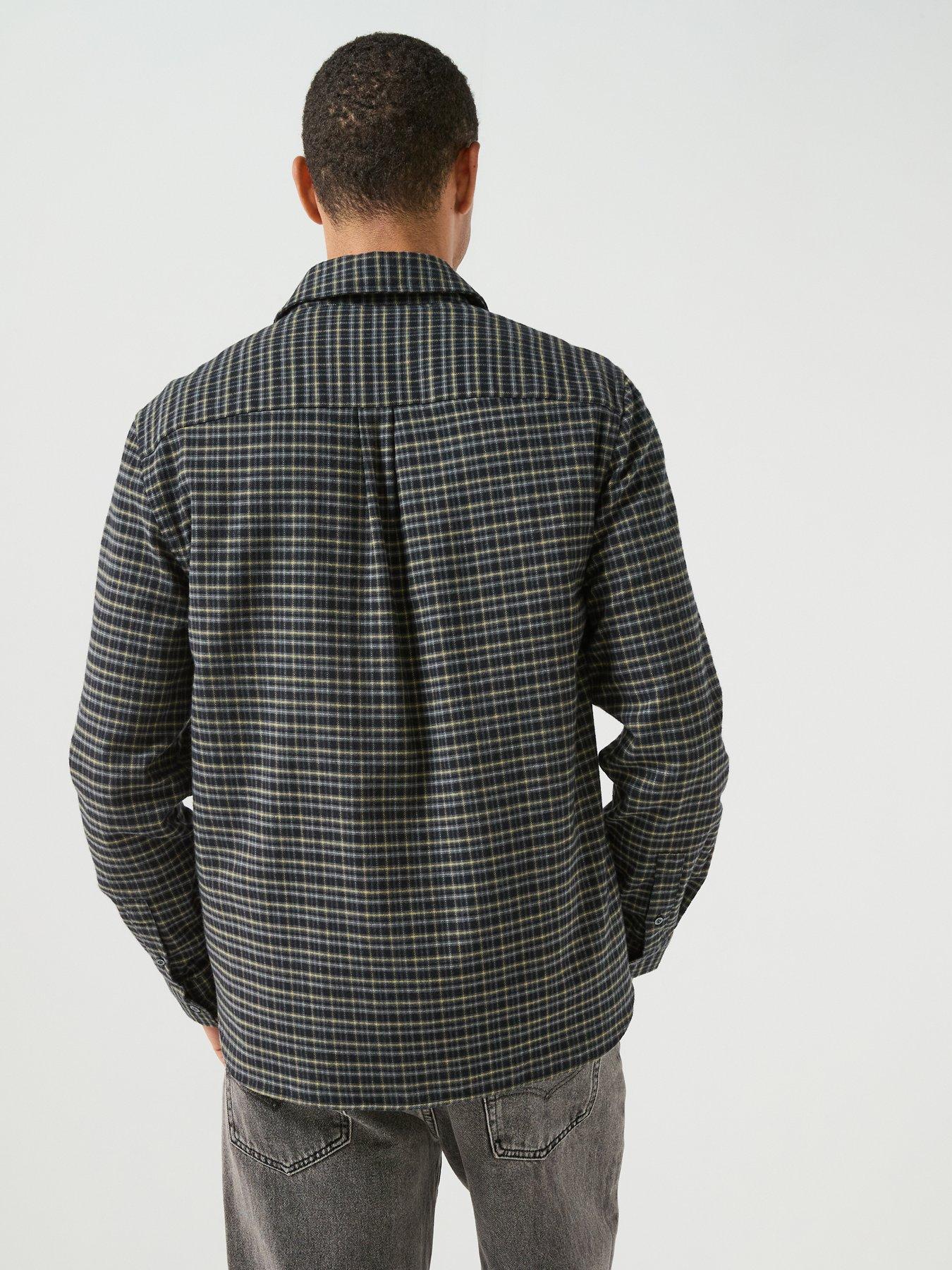 Image 2 of 6 of Lyle & Scott Lyle &amp; Scott Tartan Flannel Shirt - Black