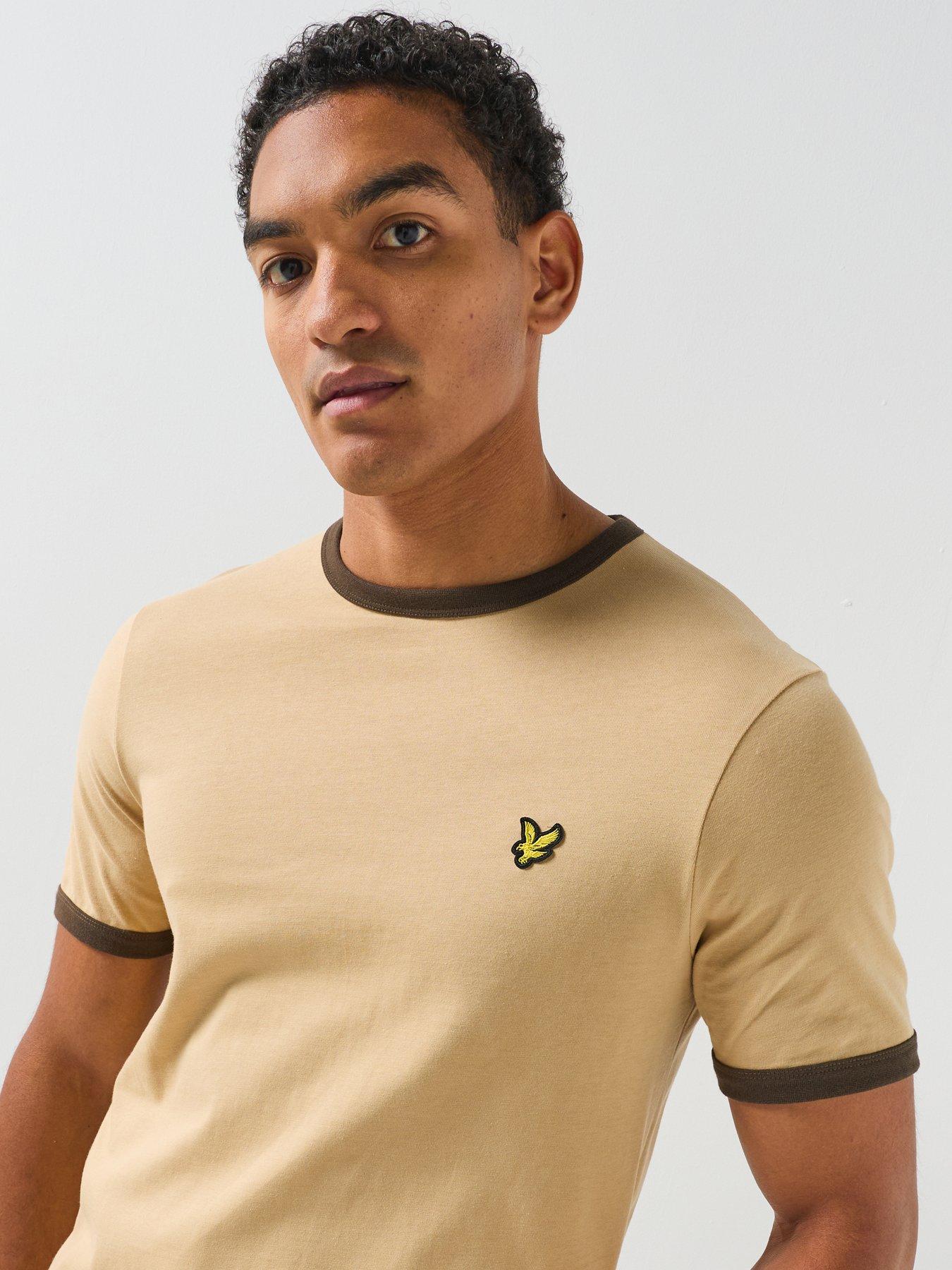 Image 1 of 6 of Lyle & Scott Ringer T-Shirt - Beige