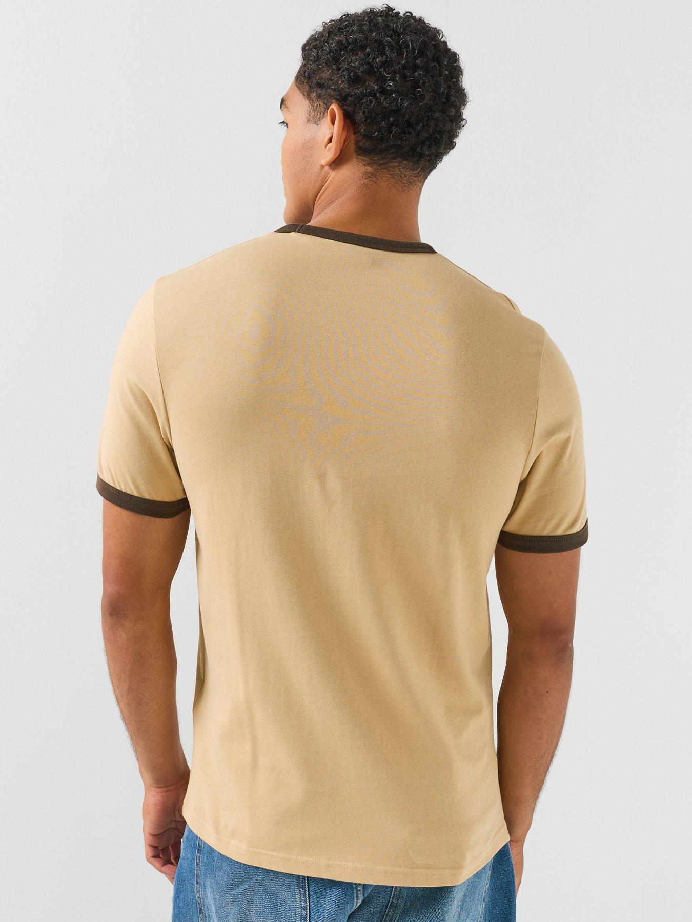Image 2 of 6 of Lyle & Scott Ringer T-Shirt - Beige