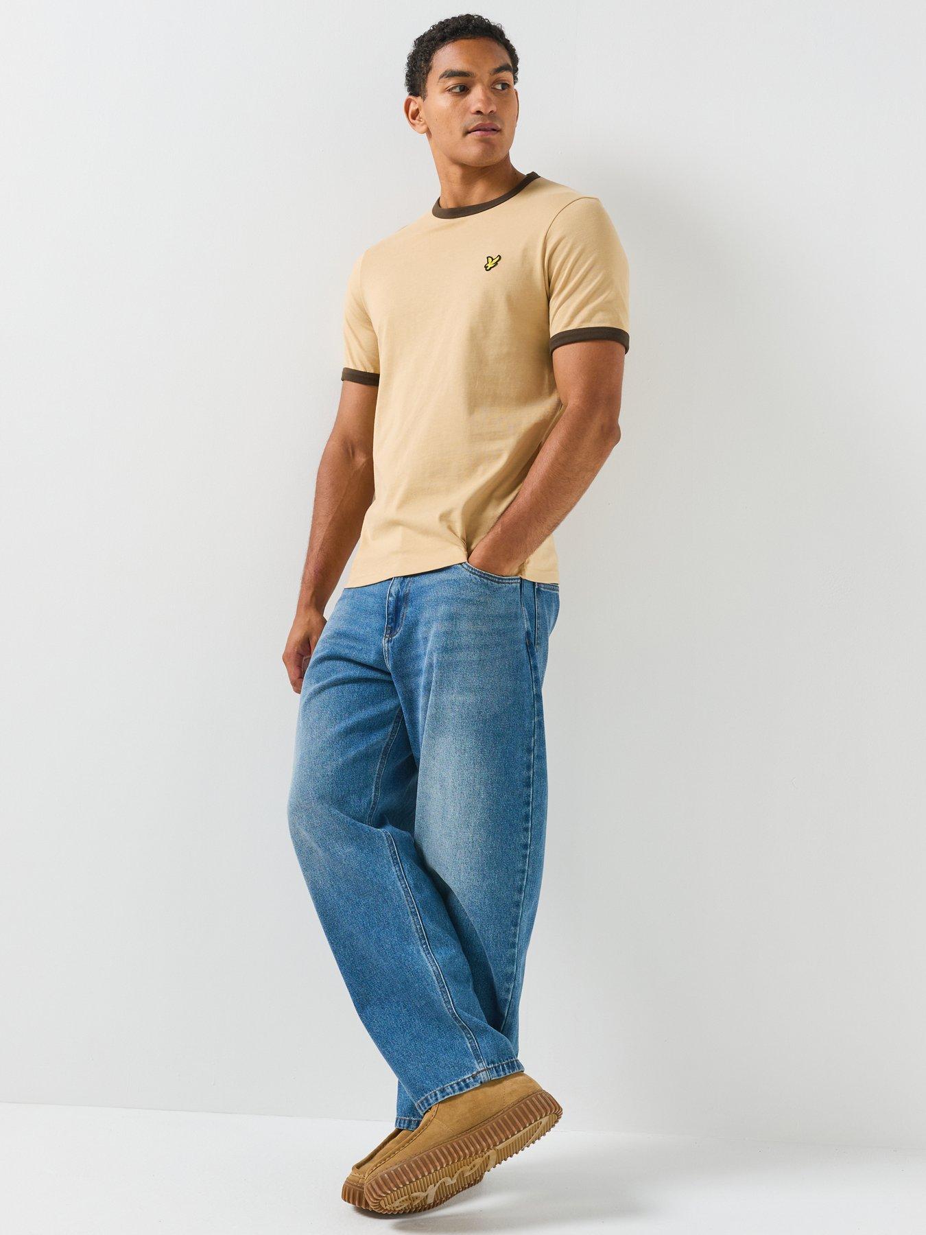 Image 3 of 6 of Lyle & Scott Ringer T-Shirt - Beige