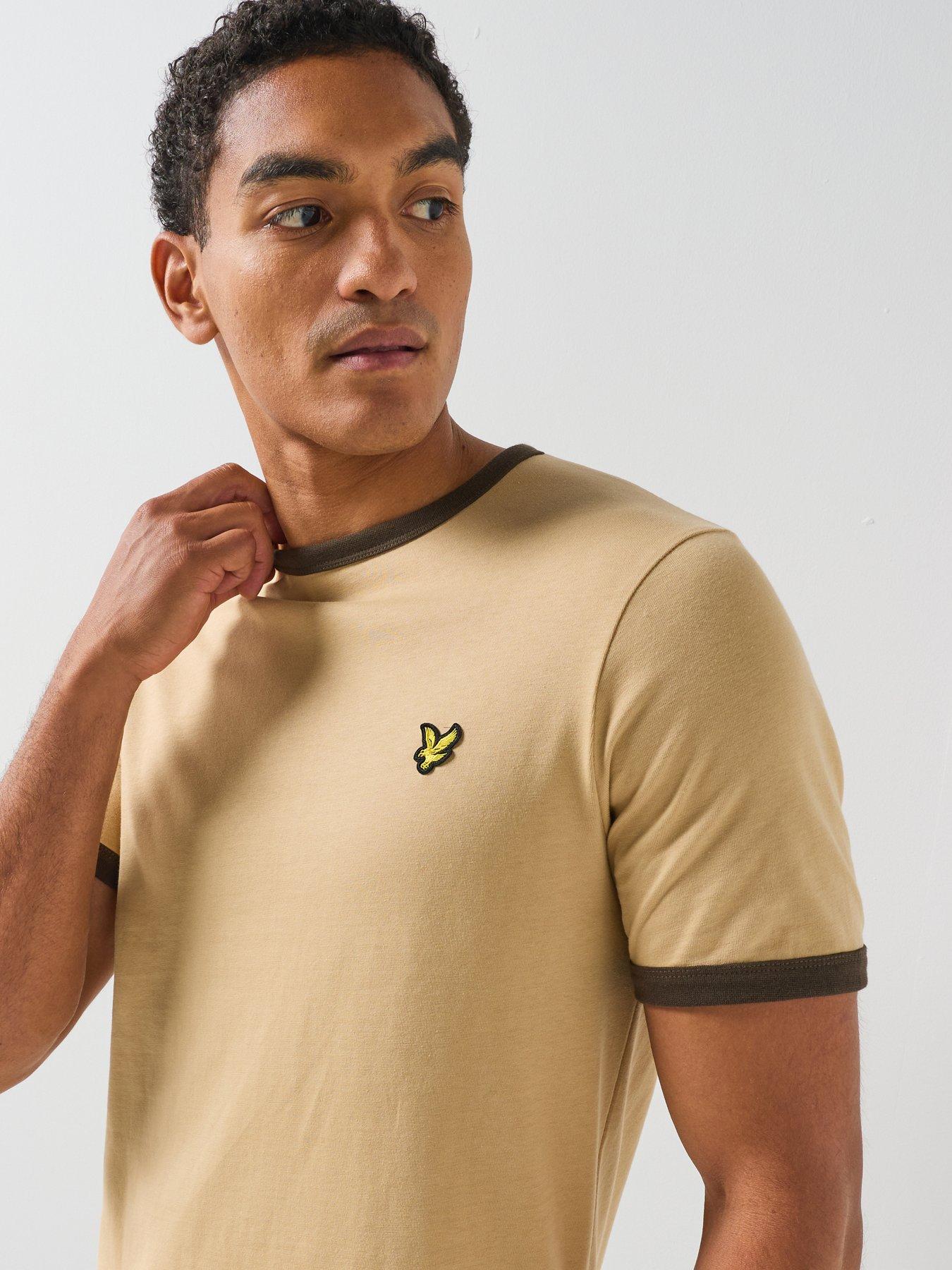 Image 5 of 6 of Lyle & Scott Ringer T-Shirt - Beige