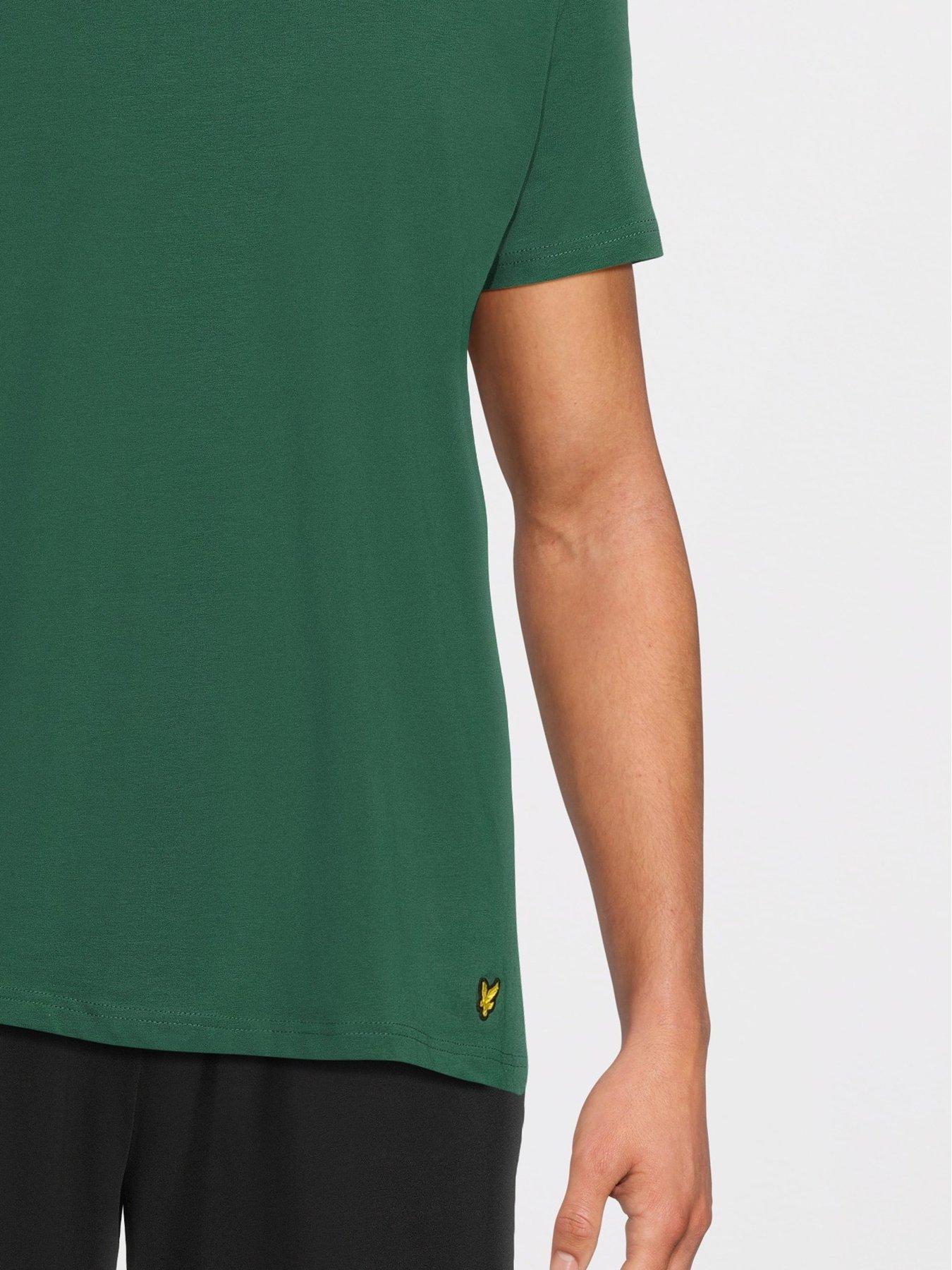 Image 5 of 5 of Lyle & Scott Lyle &amp; Scott Basic 3 Pack T-shirt - Green