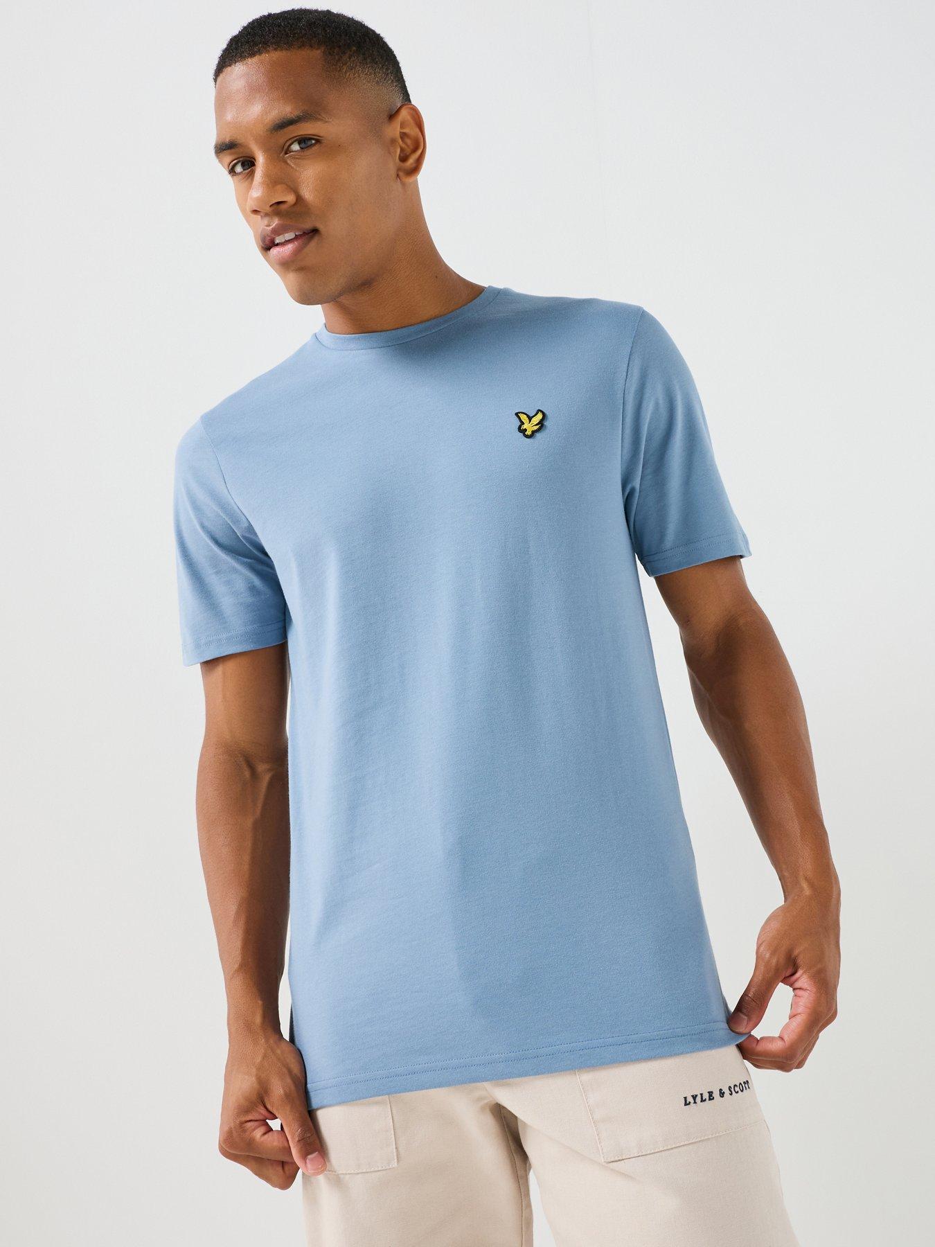 Lyle & Scott Plain T-Shirt, Blue, Size L, Men