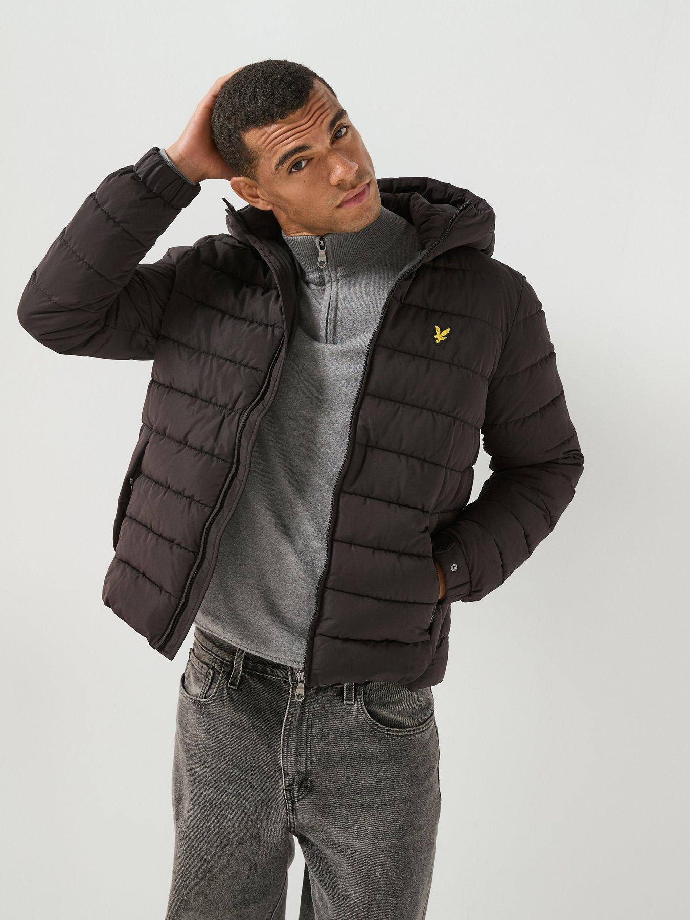 Image 1 of 6 of Lyle & Scott Lyle &amp; Scott Hooded Quilted Jacket - Black