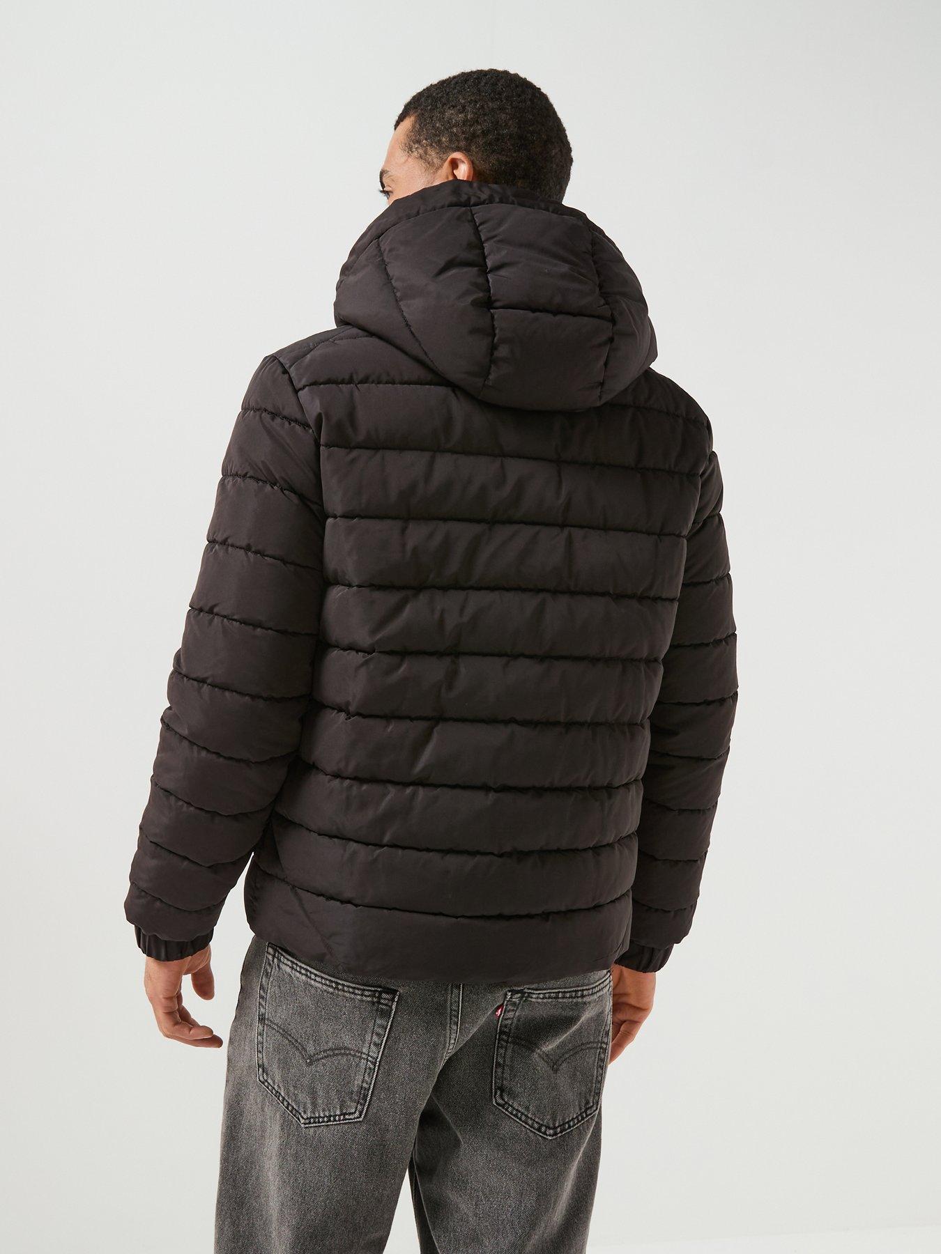 Image 2 of 6 of Lyle & Scott Lyle &amp; Scott Hooded Quilted Jacket - Black