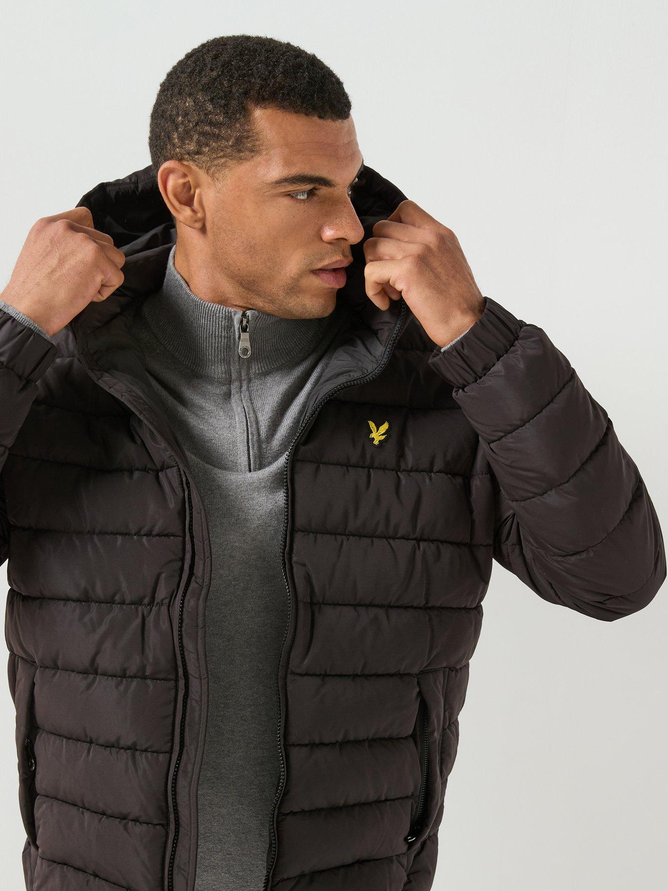 Image 4 of 6 of Lyle & Scott Lyle &amp; Scott Hooded Quilted Jacket - Black