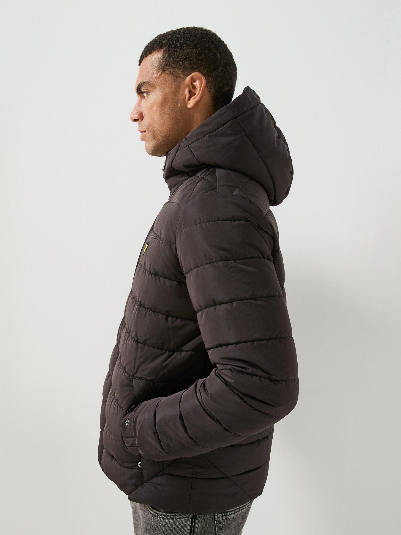 Image 6 of 6 of Lyle & Scott Lyle &amp; Scott Hooded Quilted Jacket - Black