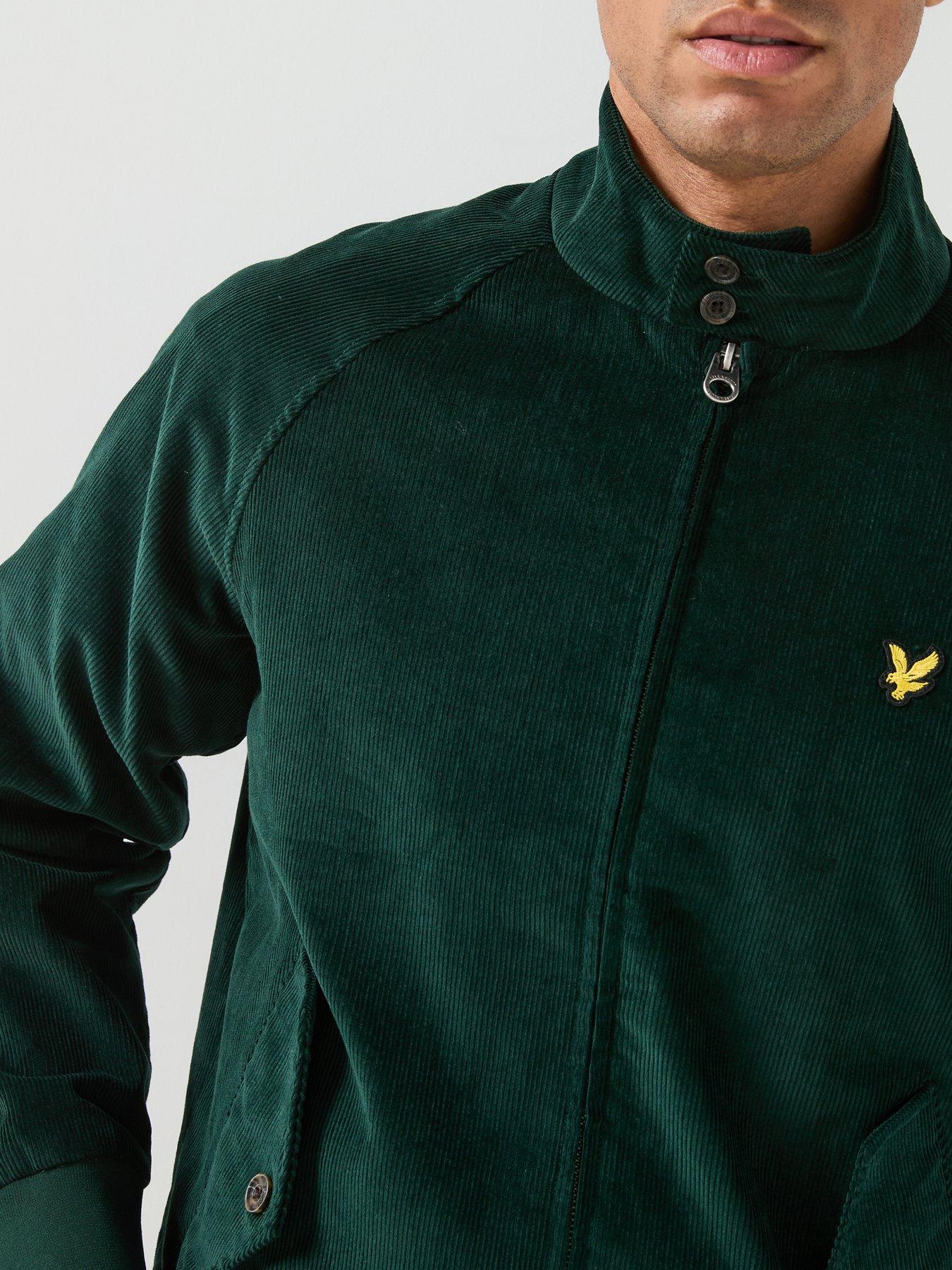 Image 5 of 6 of Lyle & Scott Lyle &amp; Scott Corduroy Harrington Jacket - Green