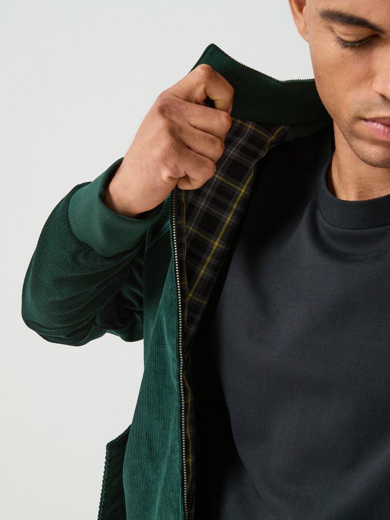 Image 6 of 6 of Lyle & Scott Lyle &amp; Scott Corduroy Harrington Jacket - Green