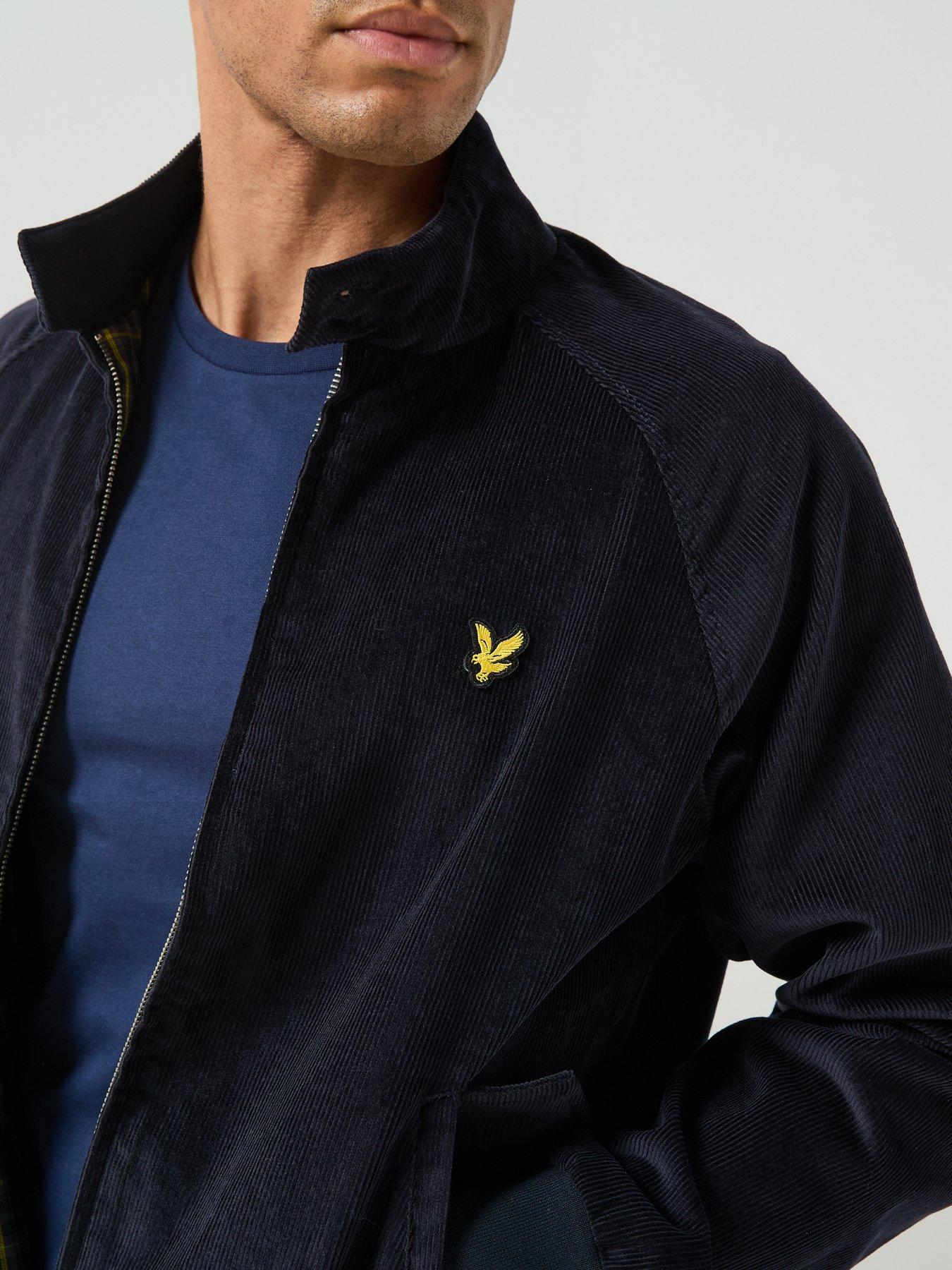 Image 4 of 6 of Lyle & Scott Lyle &amp; Scott Corduroy Harrington Jacket - Navy