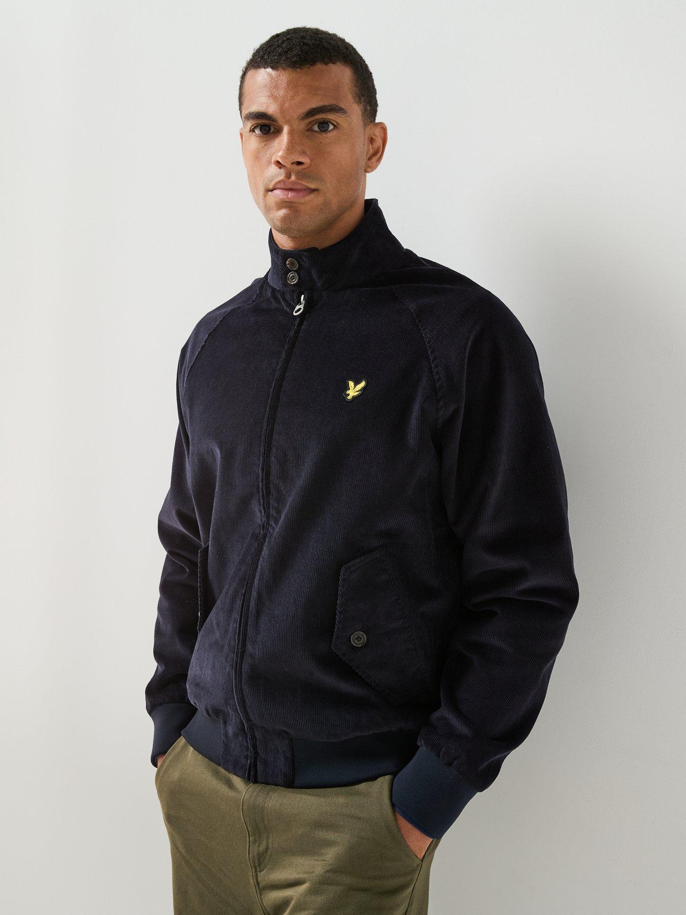 Image 5 of 6 of Lyle & Scott Lyle &amp; Scott Corduroy Harrington Jacket - Navy