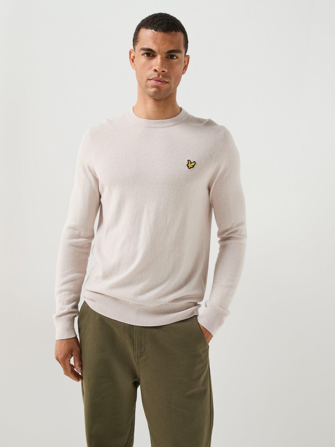 Lyle and Scott - Men - Crew Neck Jumper - Merino - Grey - S - Image 3