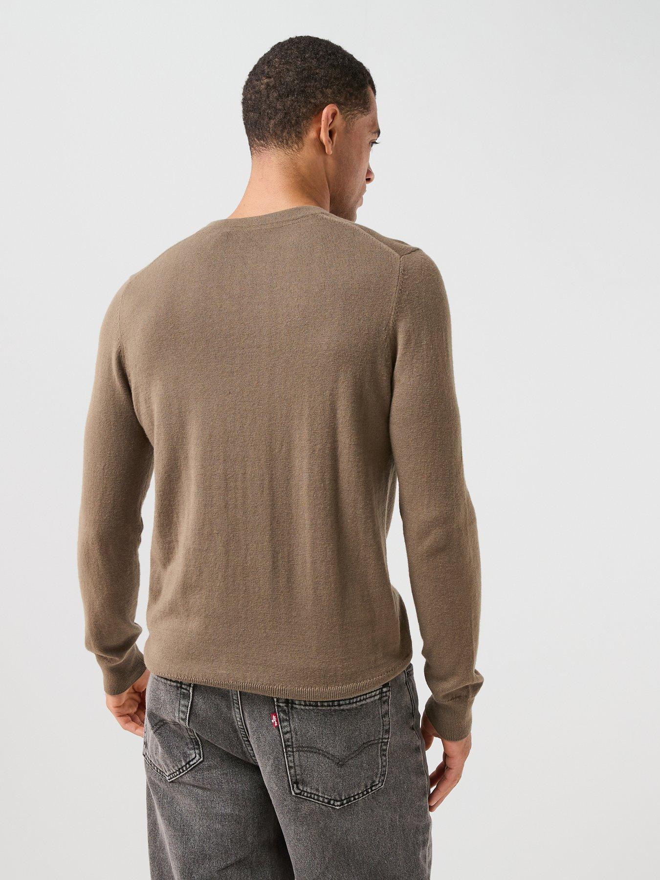 Image 2 of 5 of Lyle & Scott Lyle &amp; Scott Cotton Merino Crew Knitted Jumper - Green