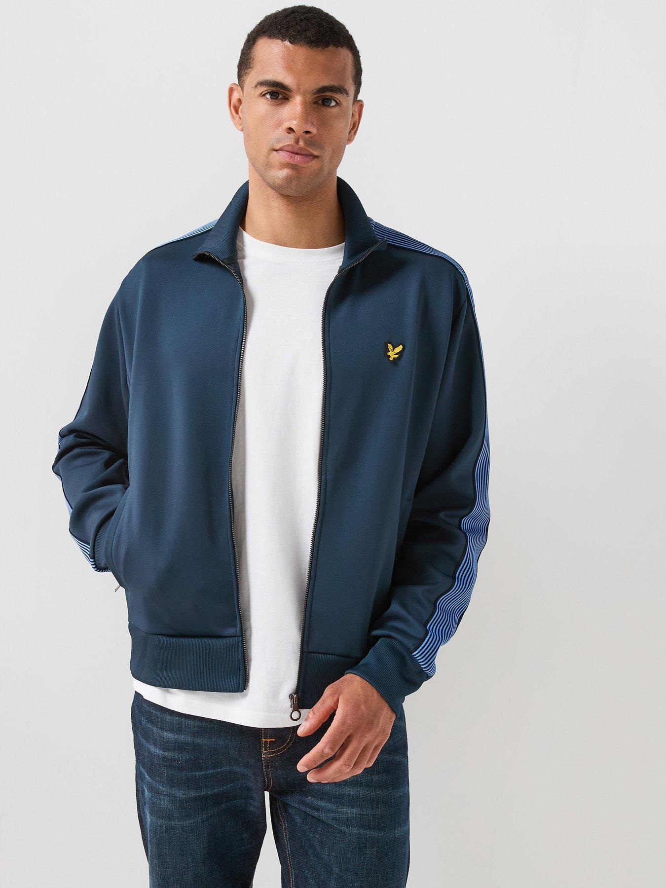 Lyle and Scott - Men's Track Jacket - Striped Taped - Navy - XL - Image 3