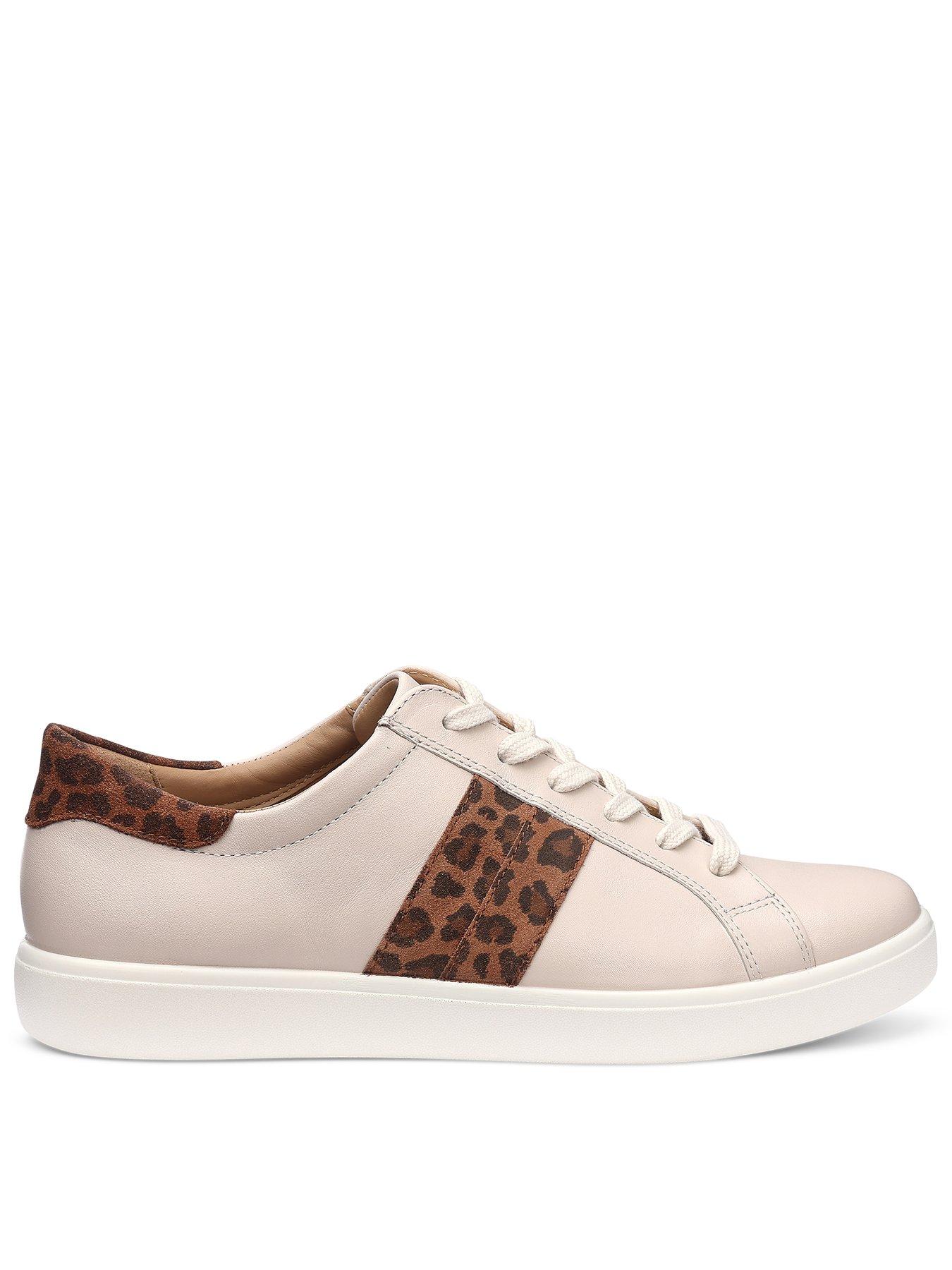 Hotter Switched Wide Fit Platform Trainer - White