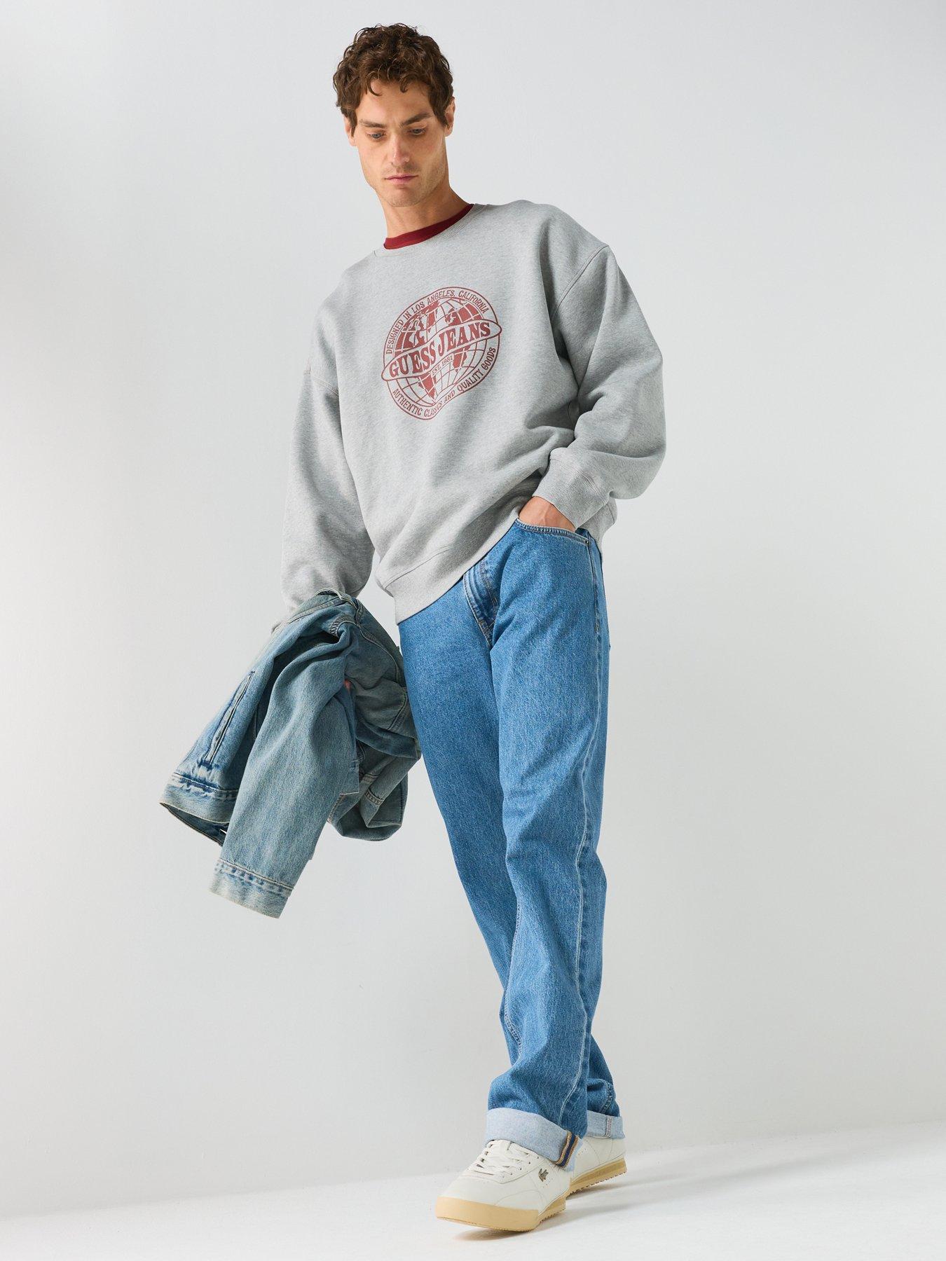 Image 3 of 5 of Guess Jeans Mens G16 Straight Fit Branded Jeans - Blue