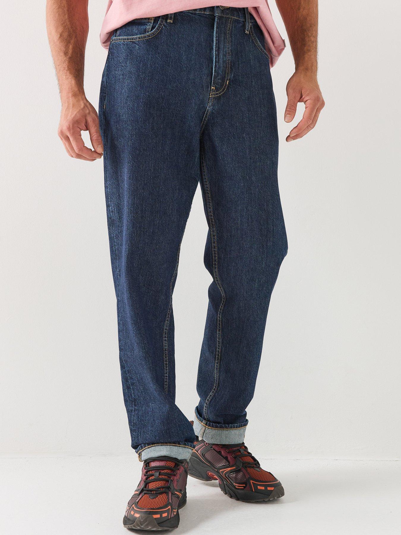 Image 1 of 6 of Guess Jeans Mens G15 Relaxed Taper Fit Jeans - Dark Blue