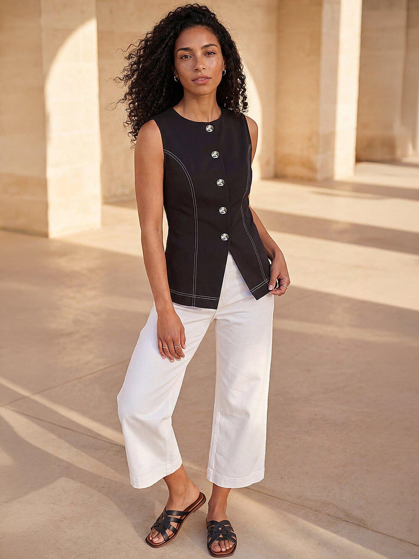Image 4 of 4 of Roman Contrast Stitch Waistcoat