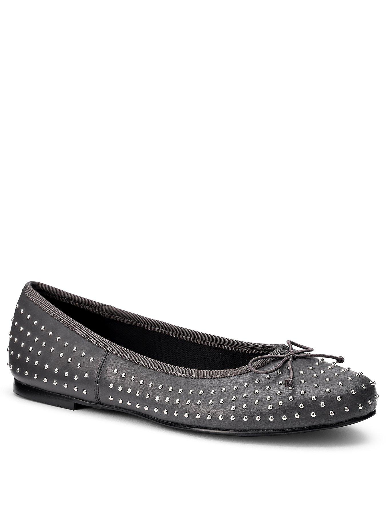 Image 2 of 5 of Hotter Ebba Stud Ballerina - Dark Grey