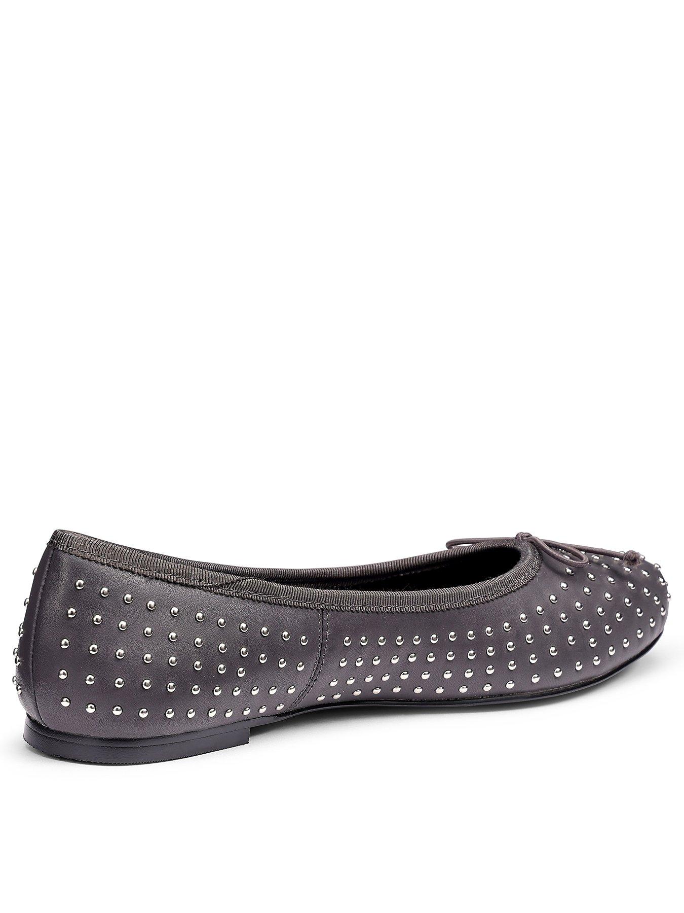 Image 3 of 5 of Hotter Ebba Stud Ballerina - Dark Grey