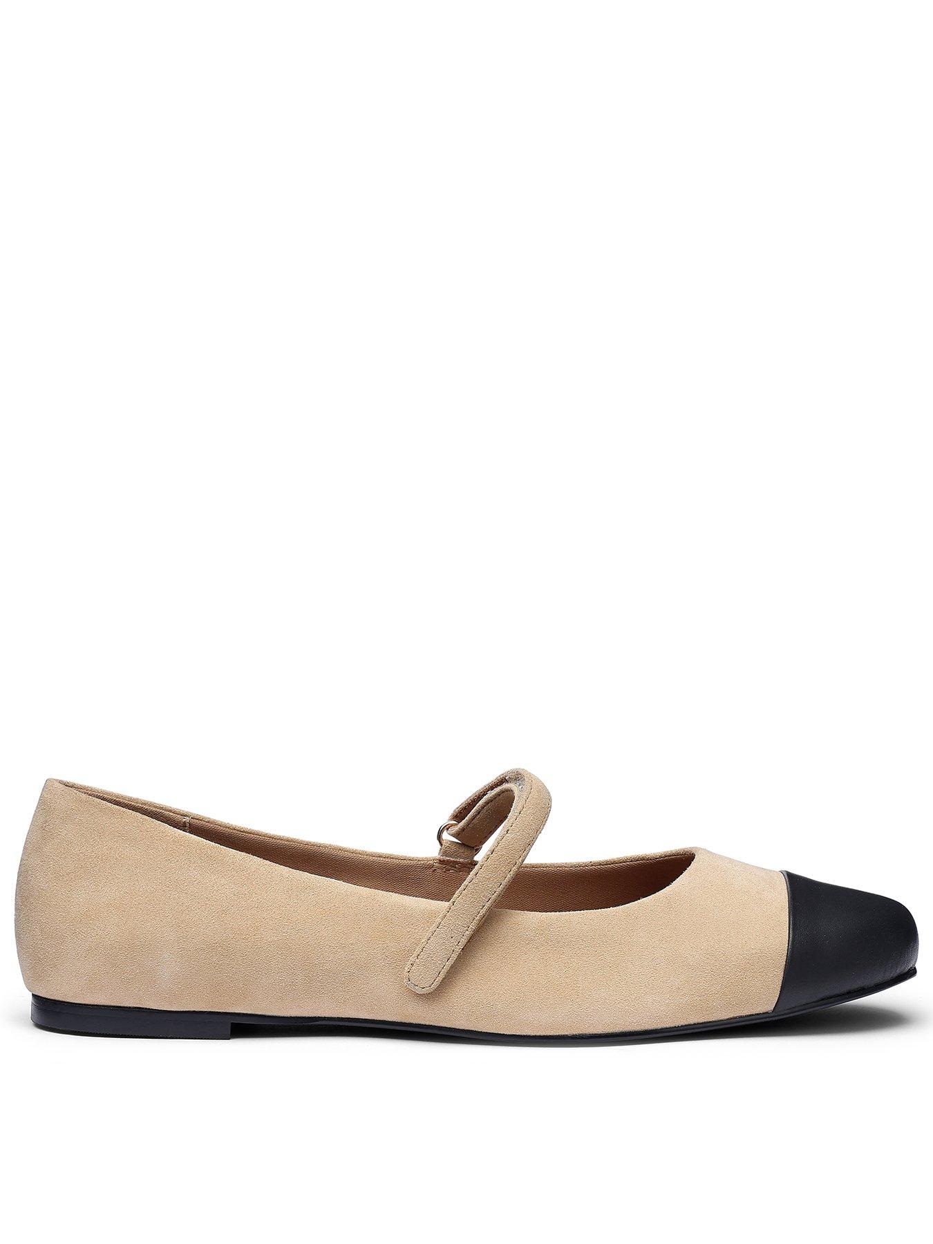 Hotter Sigrid Wide Fit Strap Mary Jane - Beige