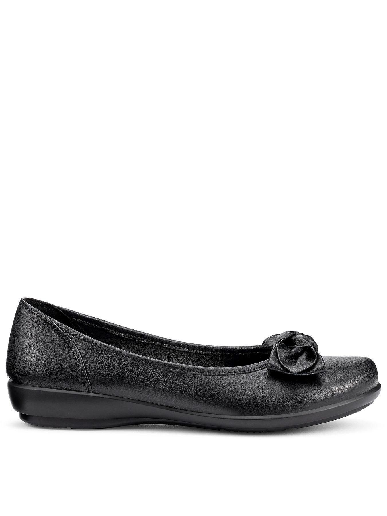 Hotter Jewel Extra Wide Ballerina Shoe - Black