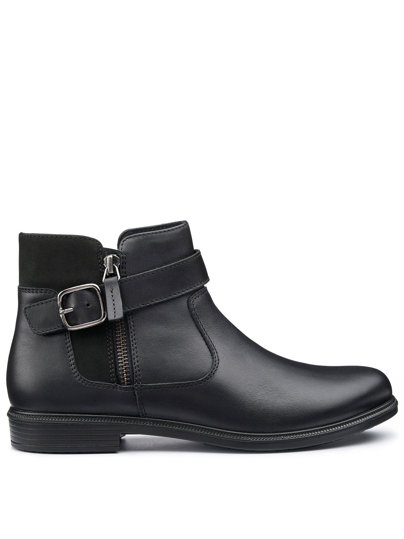 Image 1 of 5 of Hotter Kingston Wide Fit Buckle Boot - Black