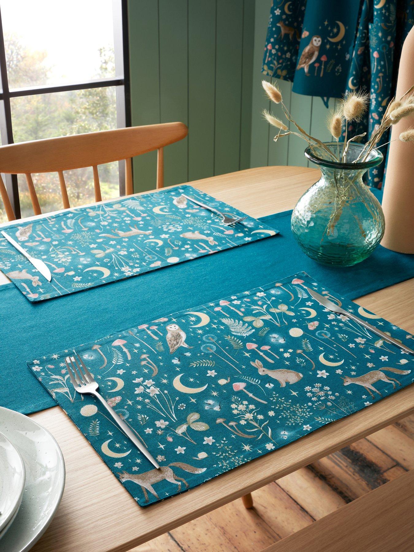 Image 1 of 3 of Catherine Lansfield 100% Cotton Enchanted Twilight Placemat 4 Pack