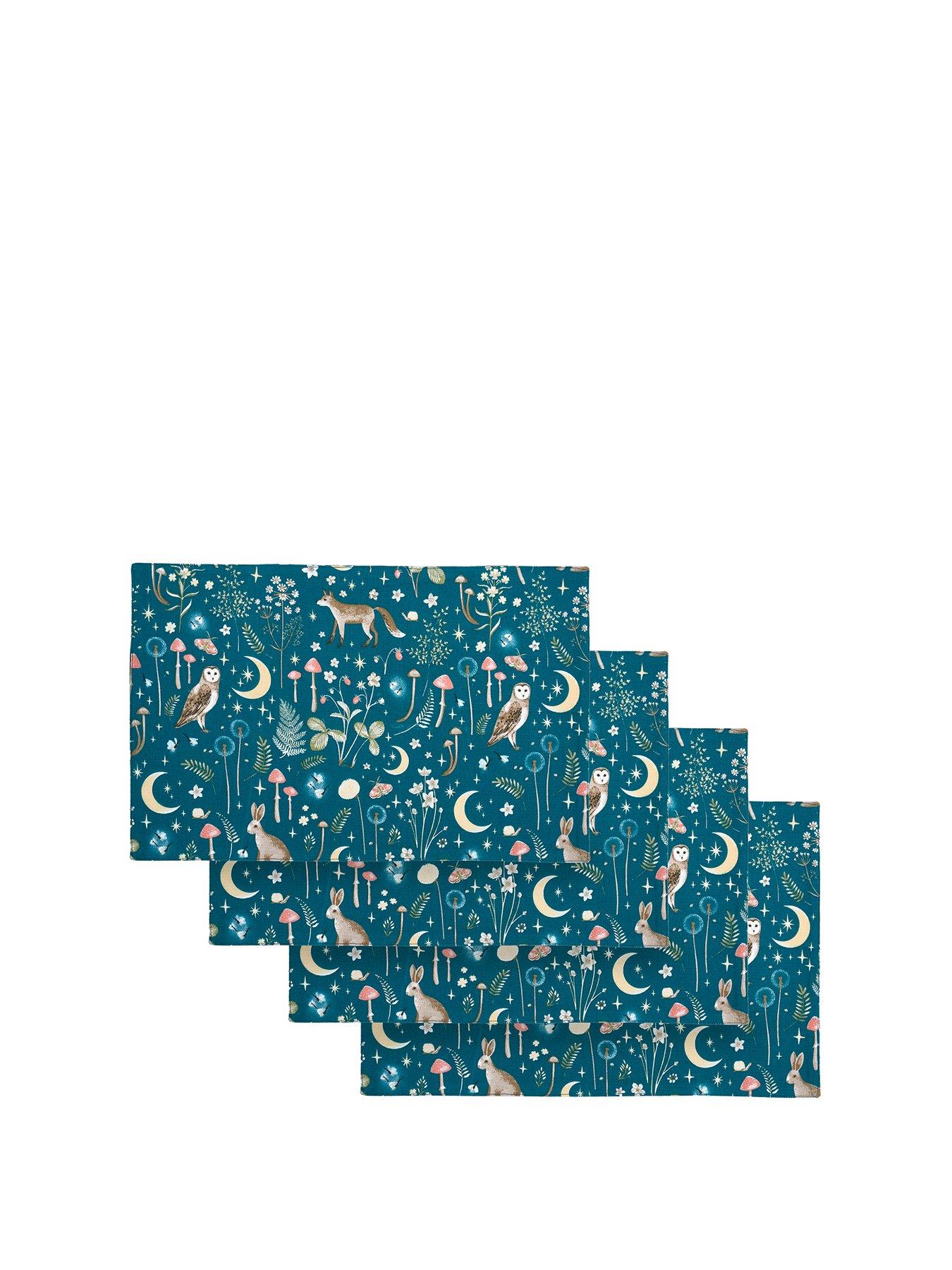 Image 2 of 3 of Catherine Lansfield 100% Cotton Enchanted Twilight Placemat 4 Pack