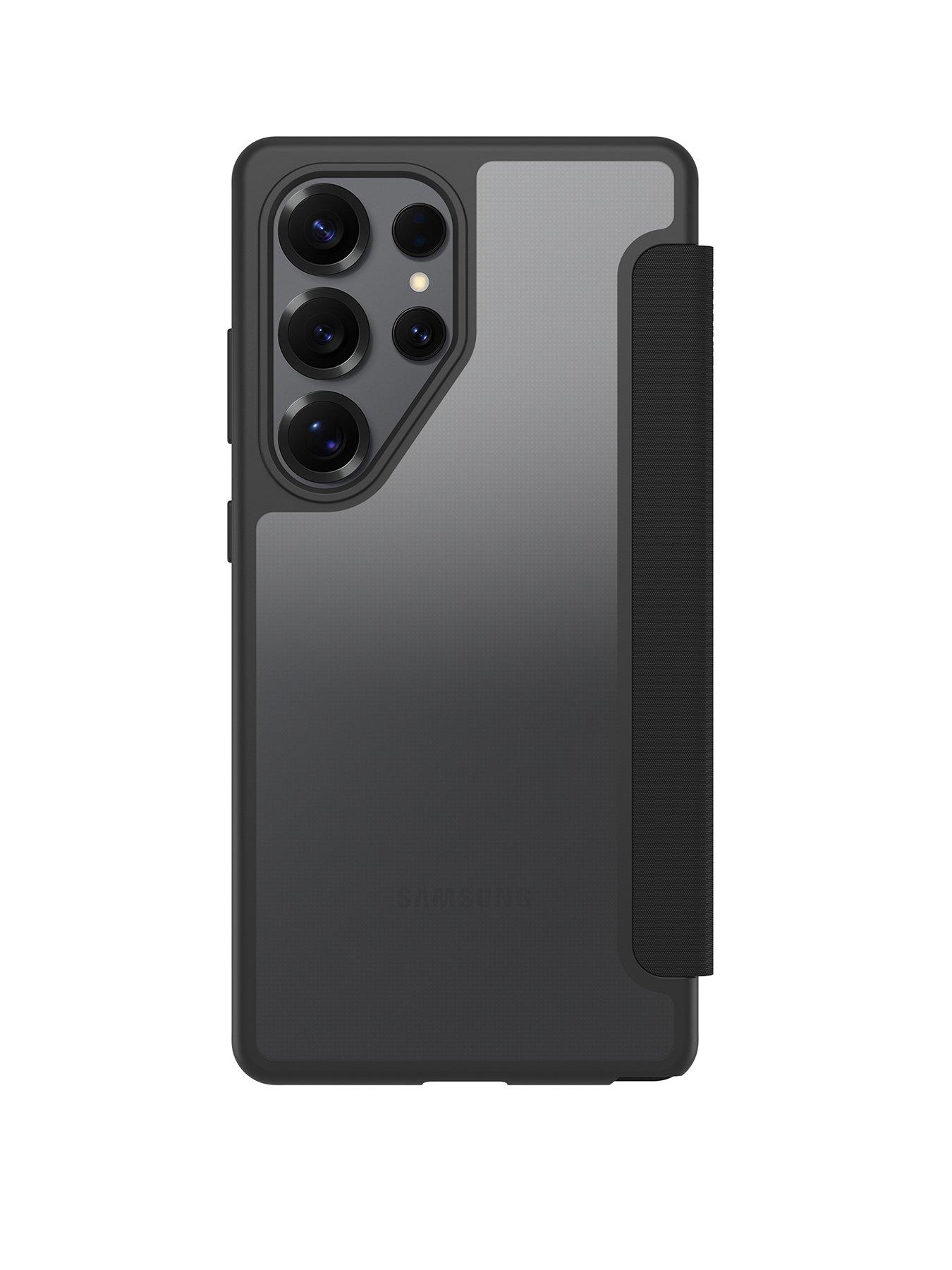 Otterbox React Folio Samsung Galaxy S25 Ultra case Black Crystal - clear/black